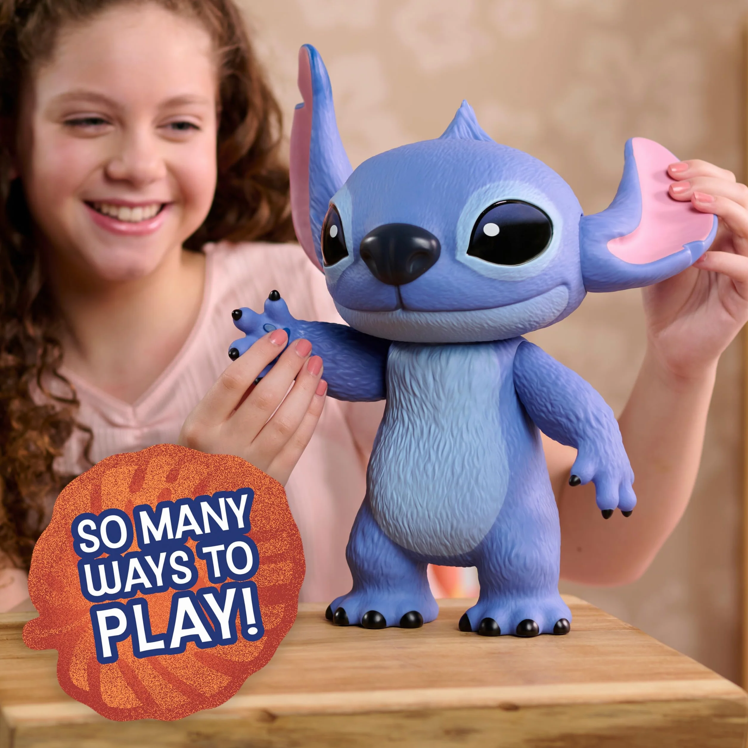 Just Play Stitch Live Action Vinyl Figurka, Kids Toys for Ages 3 Up by