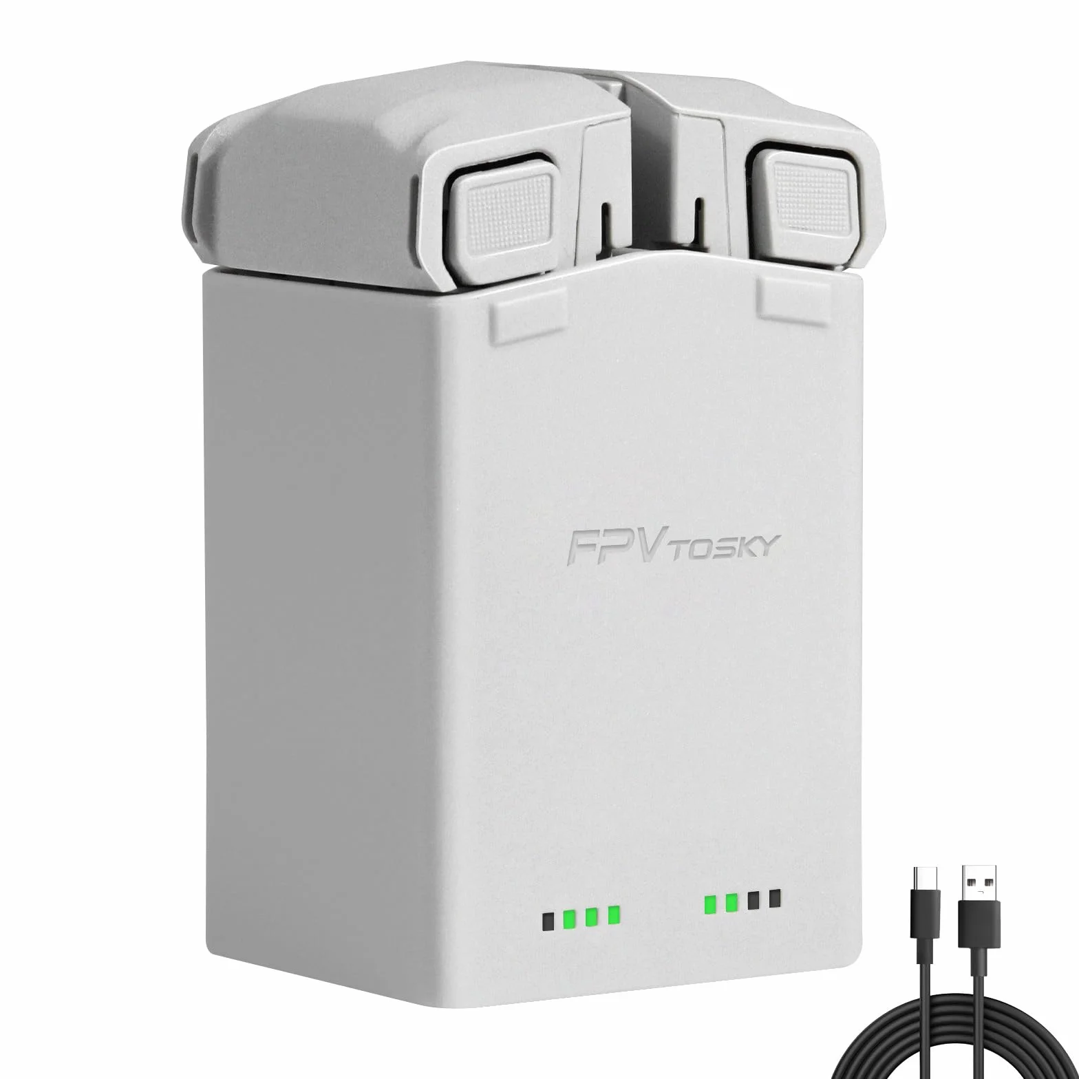 FPVtosky Ładowarka akumulatorowa do DJI Mini 4 Pro/Mini 3, akcesoria, hub ładowania akumulatora, równoległa stacja ładująca (bateria nie wchodzi w zakres dostawy)