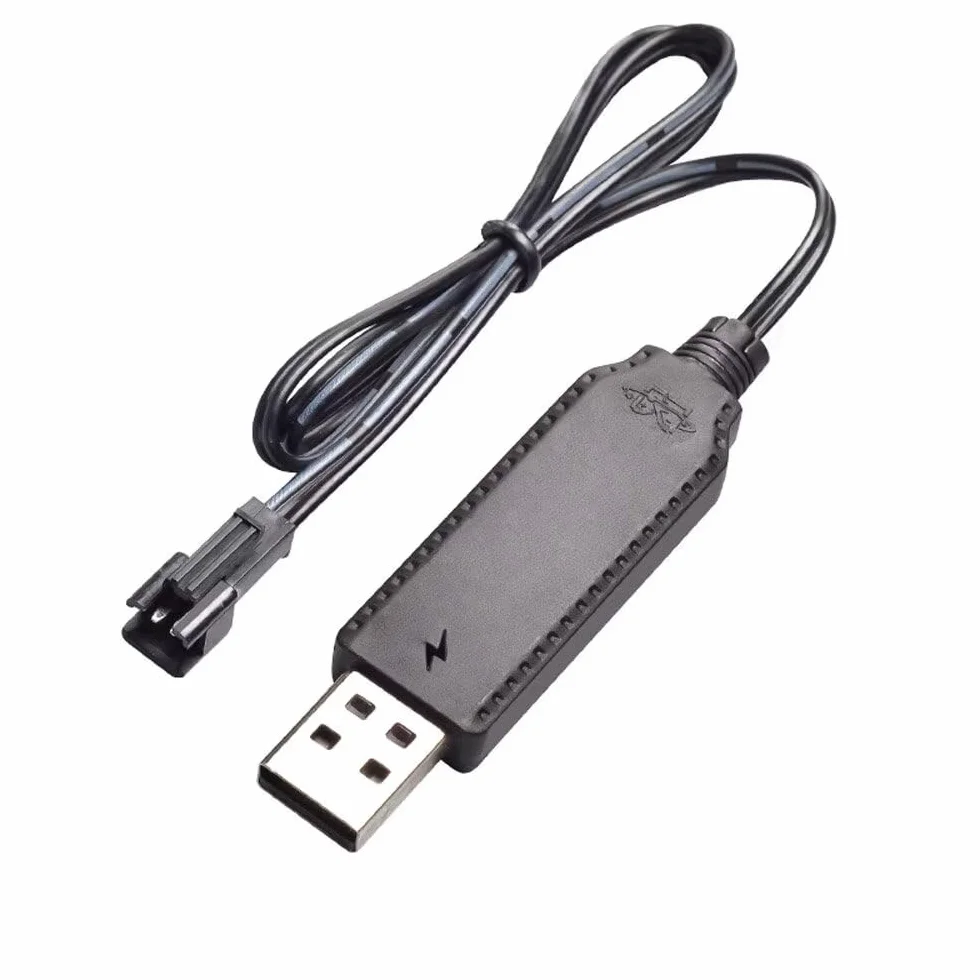 Kabel do ładowania akumulatora przewód USB do ładowania 3,6 V 3,7 V do akumulatorów LiPo zestaw SM-2-pinowa wtyczka używana na zabawkach RC Samochód cysterny ciężarówki pociągi łódź