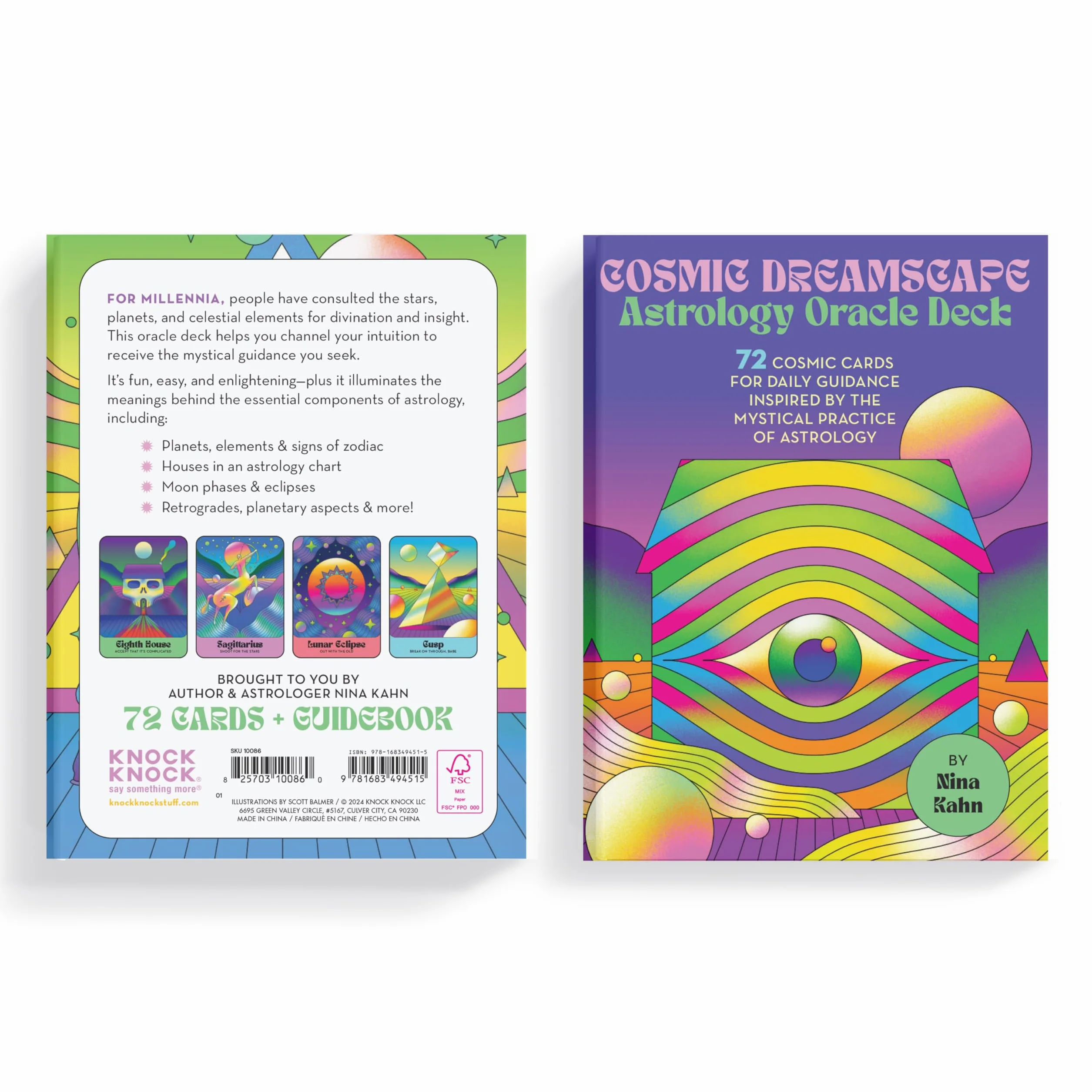 Knock Knock Cosmic Dreamscape Astrology Oracle Deck: 72 Cosmic Cards for Daily Guidance Inspired by the Mystical Practice of Astrology