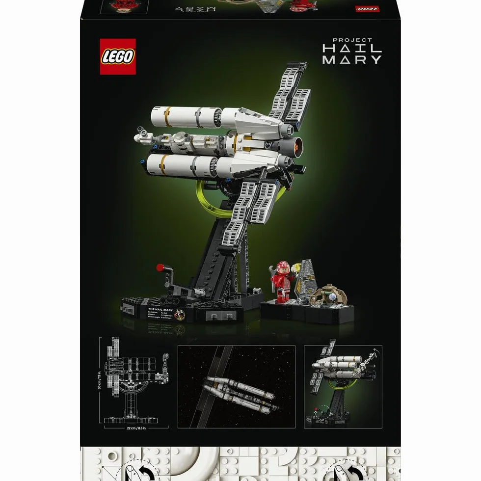 LEGO Icons Projekt Hail Mary, kolekcjonerski zestaw konstrukcyjny, model statku kosmicznego dla dorosłych, ozdoba do domu i biura, pomysł na prezent urodzinowy dla mężczyzny i kobiety 11389