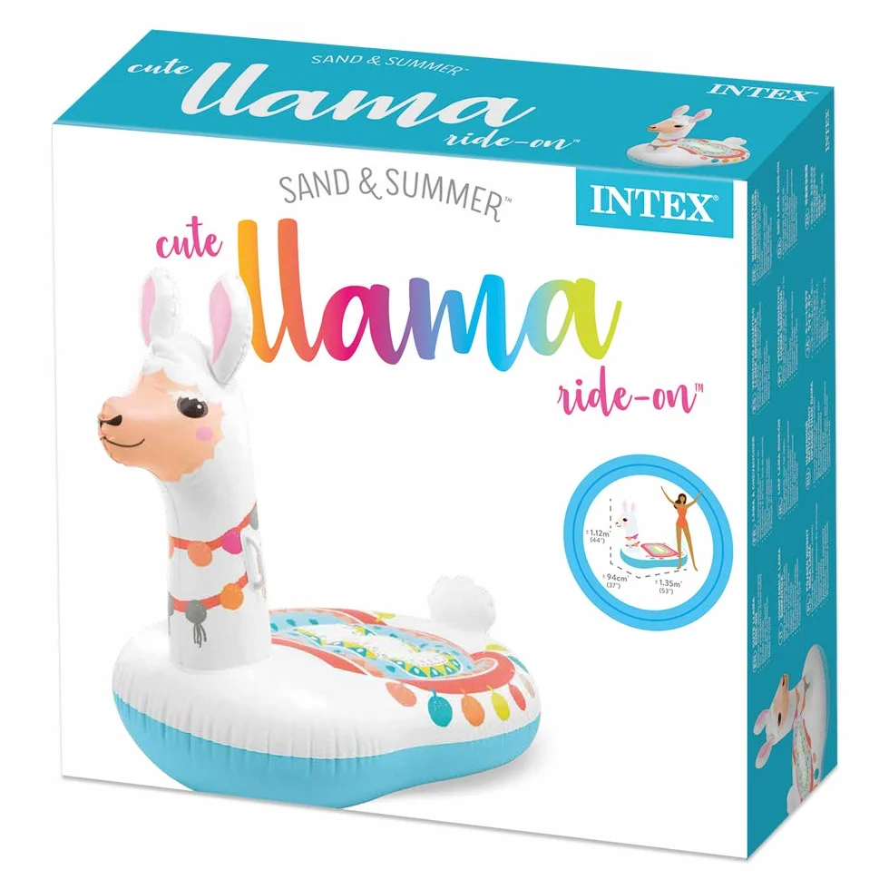 Intex Sand And Summer Nadmuchiwana Lama, Wielokolorowy, 135 x 94 x 112 cm