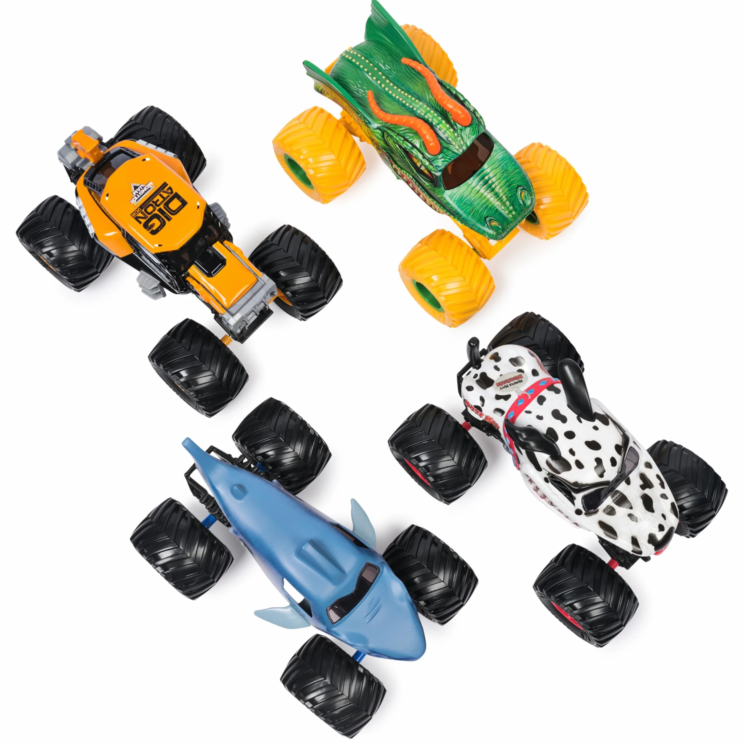 Monster Jam Zabawka samochód ciężarowy 1 do 24 mm dalmatyńczyk M27
