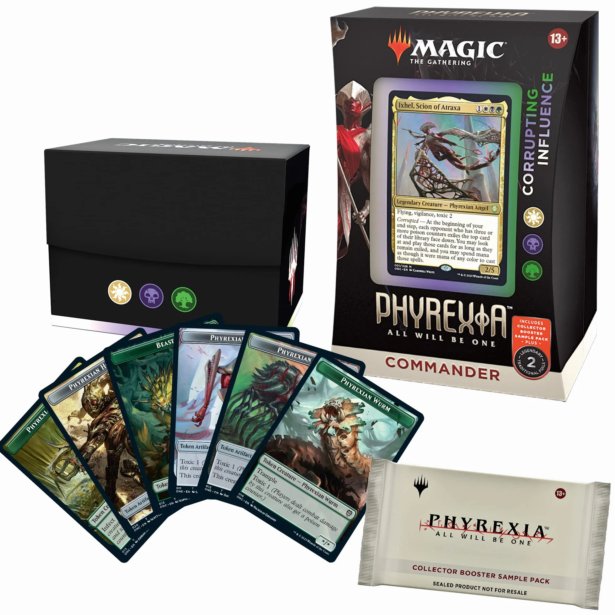Magic The Gathering Phyrexia: All Will Be One Commander Deck - Pakiet próbek Corrupting Influence & Collector Booster