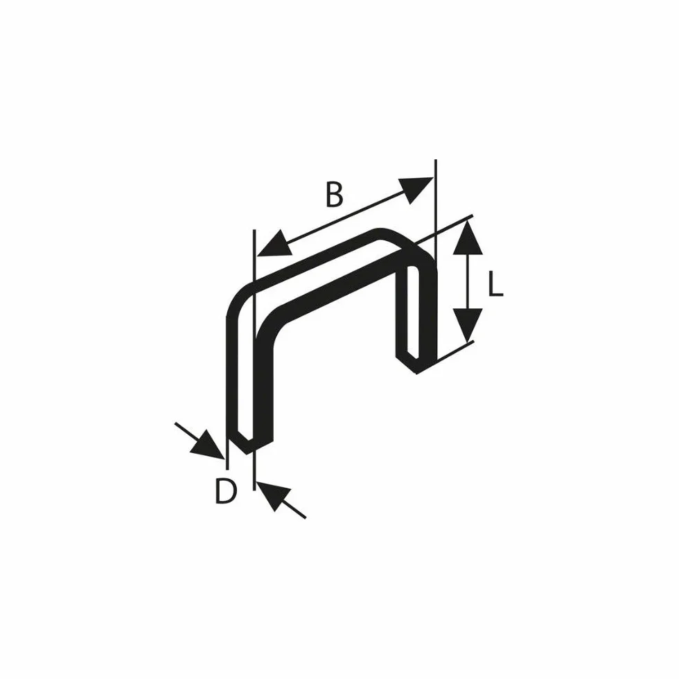 Bosch Accessories 2609200214 Zszywka cienkiego drutu Typ 53 11,4 x 0,74 x 6 mm