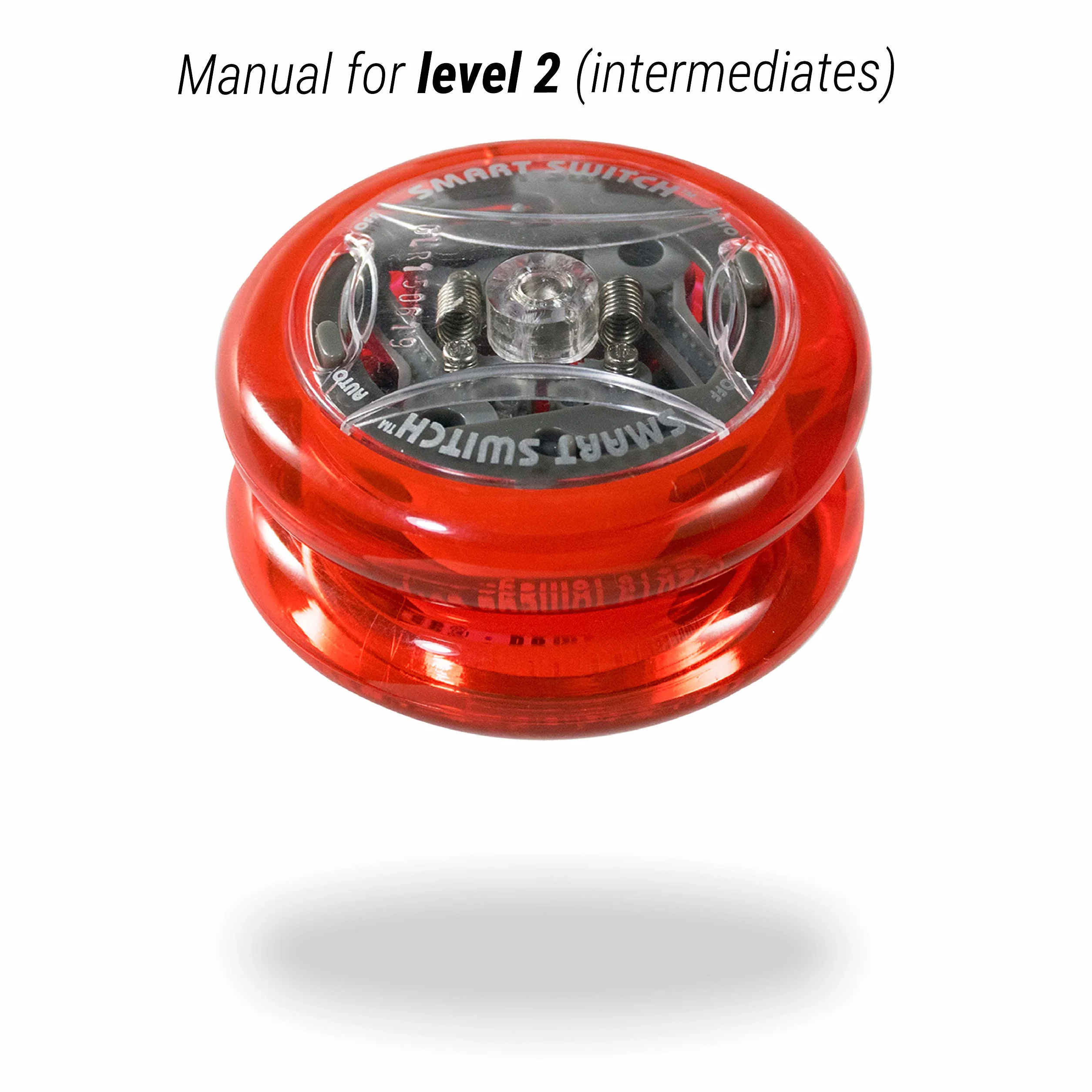 Yomega Power Brain XP yoyo - professional yoyo with a Smart Switch which enables Players to Choose Between auto-Return and Manual Styles of Play. + Extra 2 Strings & 3 Month Warranty (red)