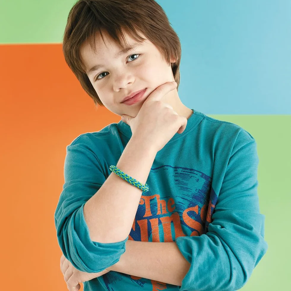 Rainbow Loom Bandai Loomi-Pal Mega Combo, urządzenie do tworzenia biżuterii, rękodzieło, do samodzielnego wykonania bransoletek, pakiety gumowych krosów, zestaw dla chłopców i dziewcząt, akcesoria z