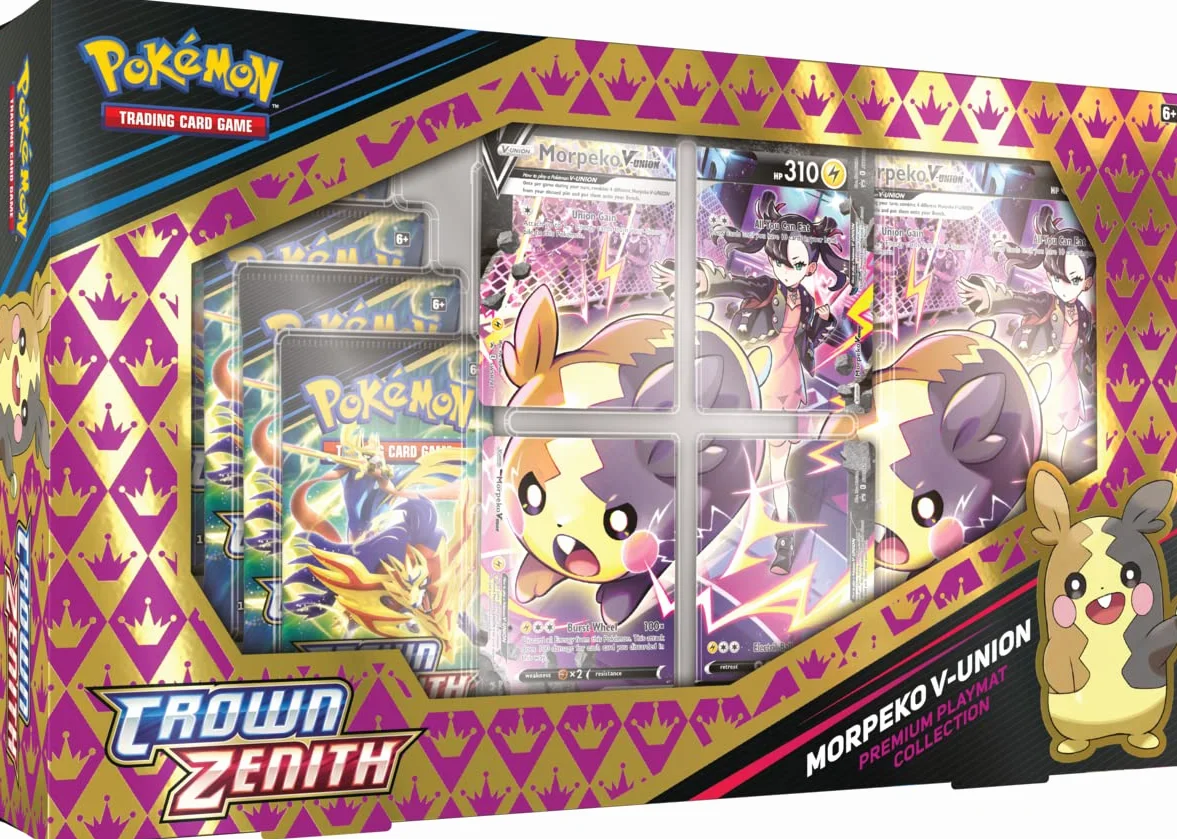 Pokemon TCG: Crown Zenith Premium Playmat Collection—Morpeko V-Union