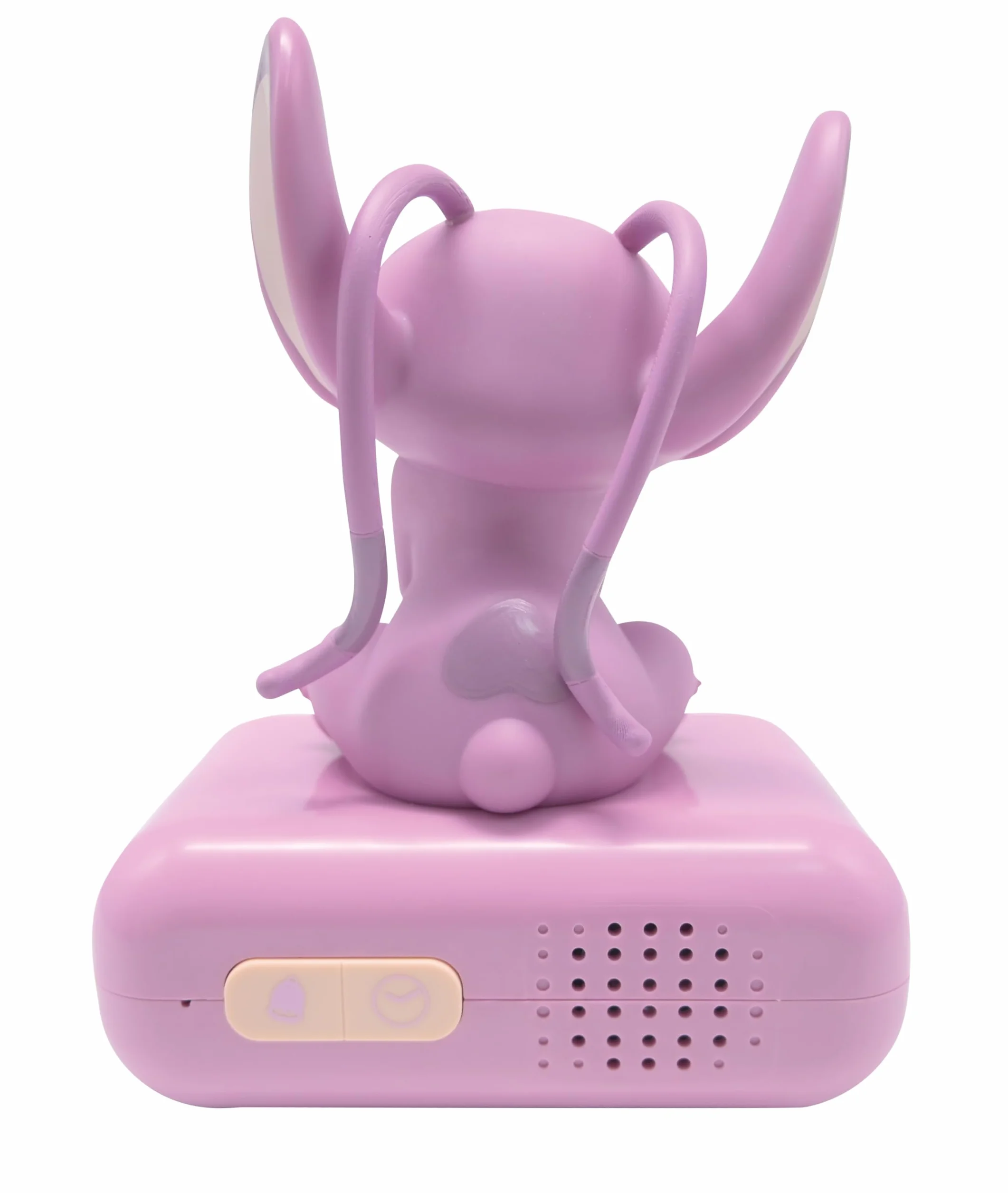 Lexibook, Disney Stitch, Budzik z Lampką Nocną Angel, Dźwięki i Melodie, Podświetlany Ekran LCD, LuminoUS, Drzemka, Różowy, RL800D1