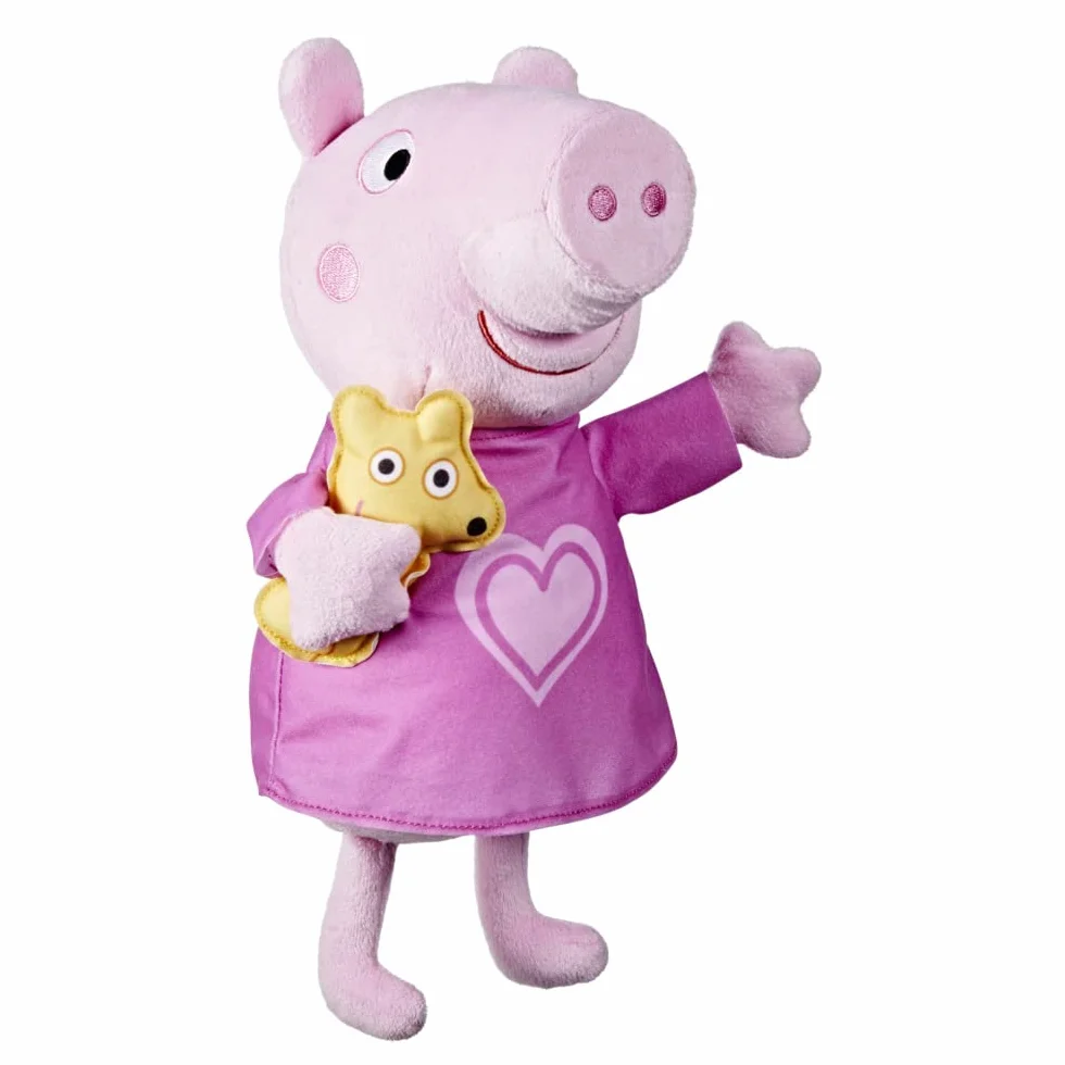 Peppa Pig Peppa śpiewająca pluszowa kołysanka z misiem, 3 piosenki, 3 zestawy, od 3 lat, wielokolorowa