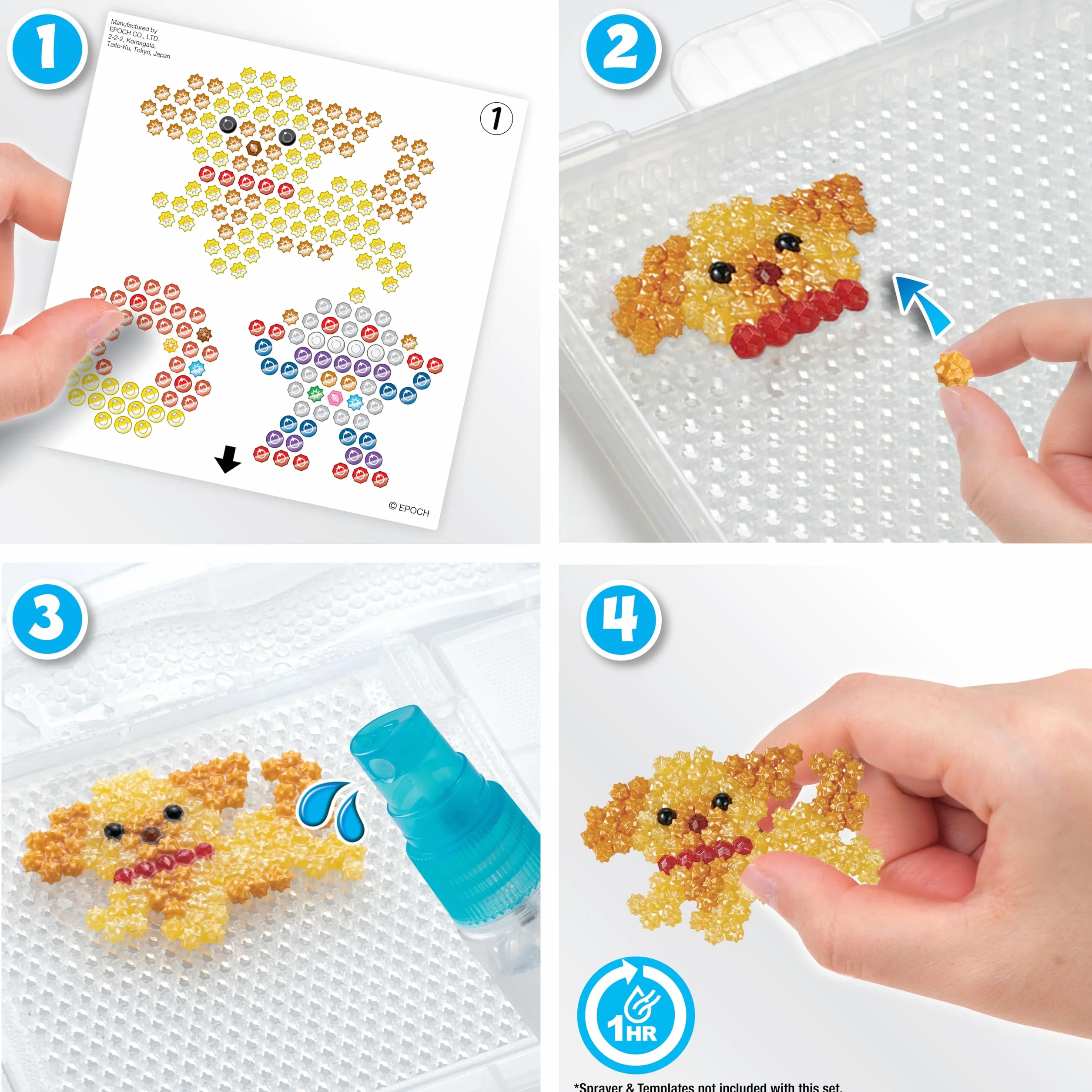 Aquabeads Błyszczące koraliki zestaw uzupełniający 31995