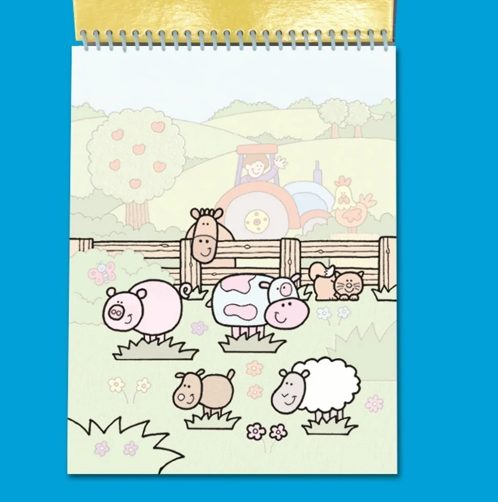 Galt Toys, Water Magic - Farm, Colouring Books for Children, Ages 3 Years Plus