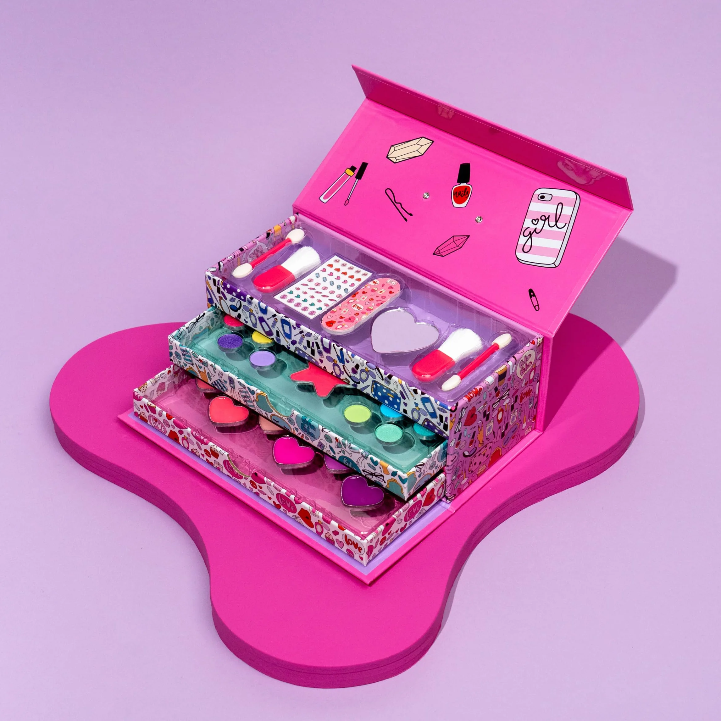 Create It! - 84530 - Beauty Case - kuferek na kosmetyki dla dziewczynek, Rosa, różowy dla dziewczynki