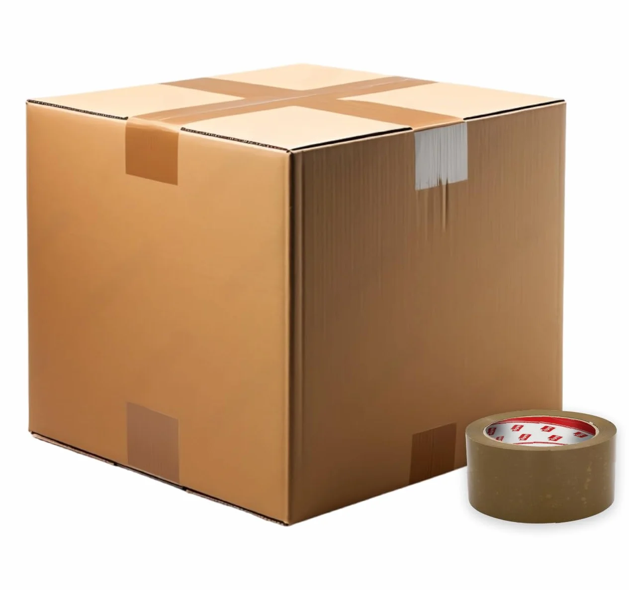 Dpm tapes Taśma opakowaniowa, taśma pakowa, klej, przesyłka, przeprowadzka, odporna na rozdarcie, bez rozpuszczalników, mocna i cicha - 50 m x 48 mm, brązowa/Hawana (6 rolek)