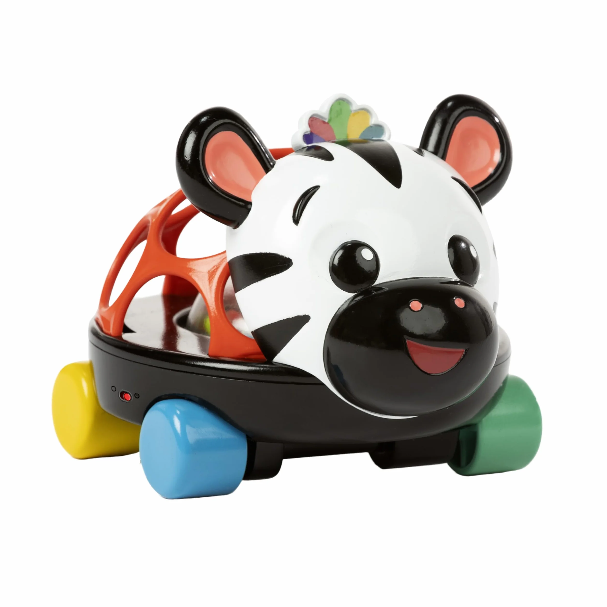 Baby Einstein Curious Car Zen Oball Toy Car & Rattle, Light Up, Wiek 3 Miesięcy +, Zen Zebra