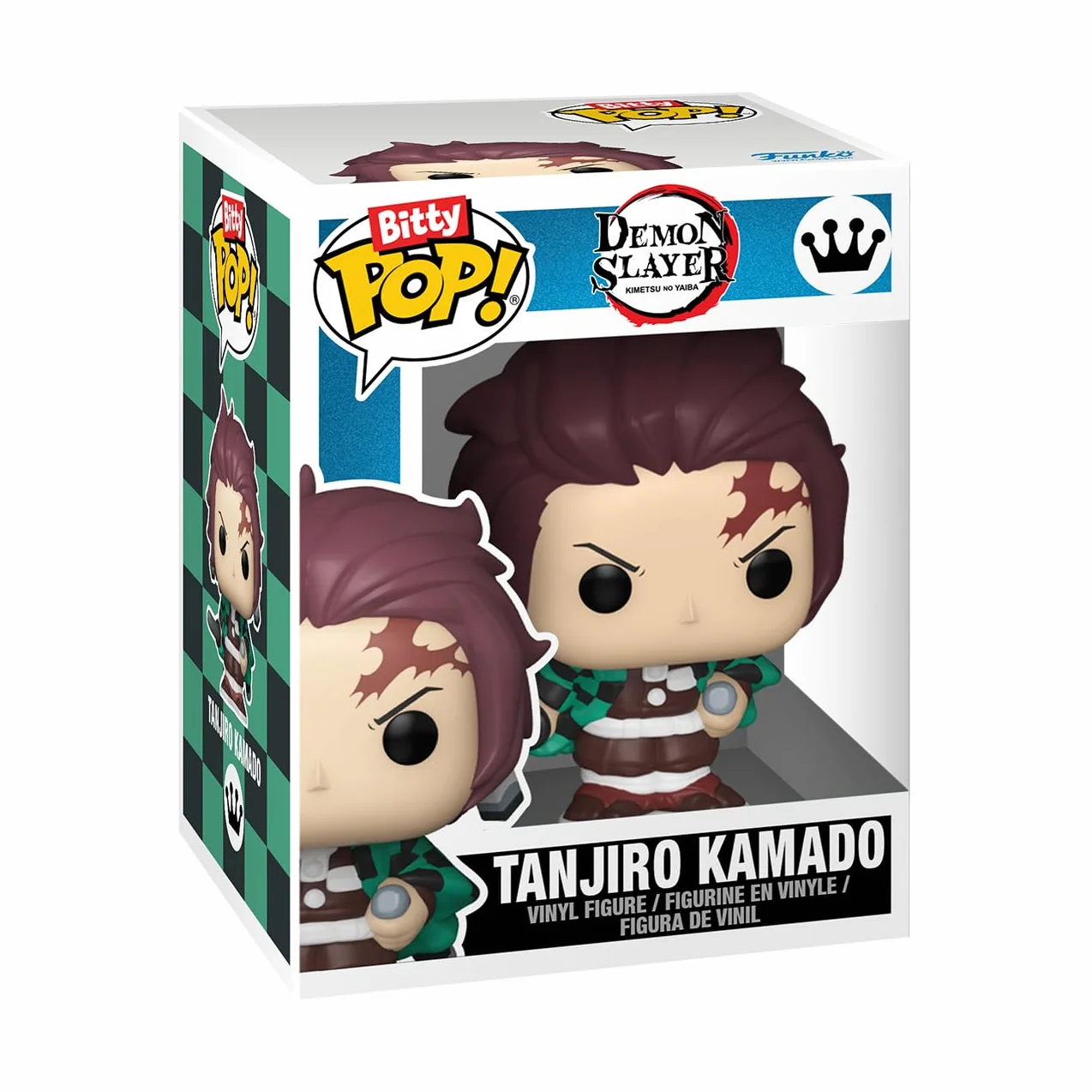 Funko Bitty POP! Demon Slayer- Tanjiro - 4 sztuki - 0,9 cala (2,2 cm) do kolekcjonowania - półka na wyświetlacz z możliwością układania w stos - pomysł na prezent - na torebki imprezowe - nakładka na