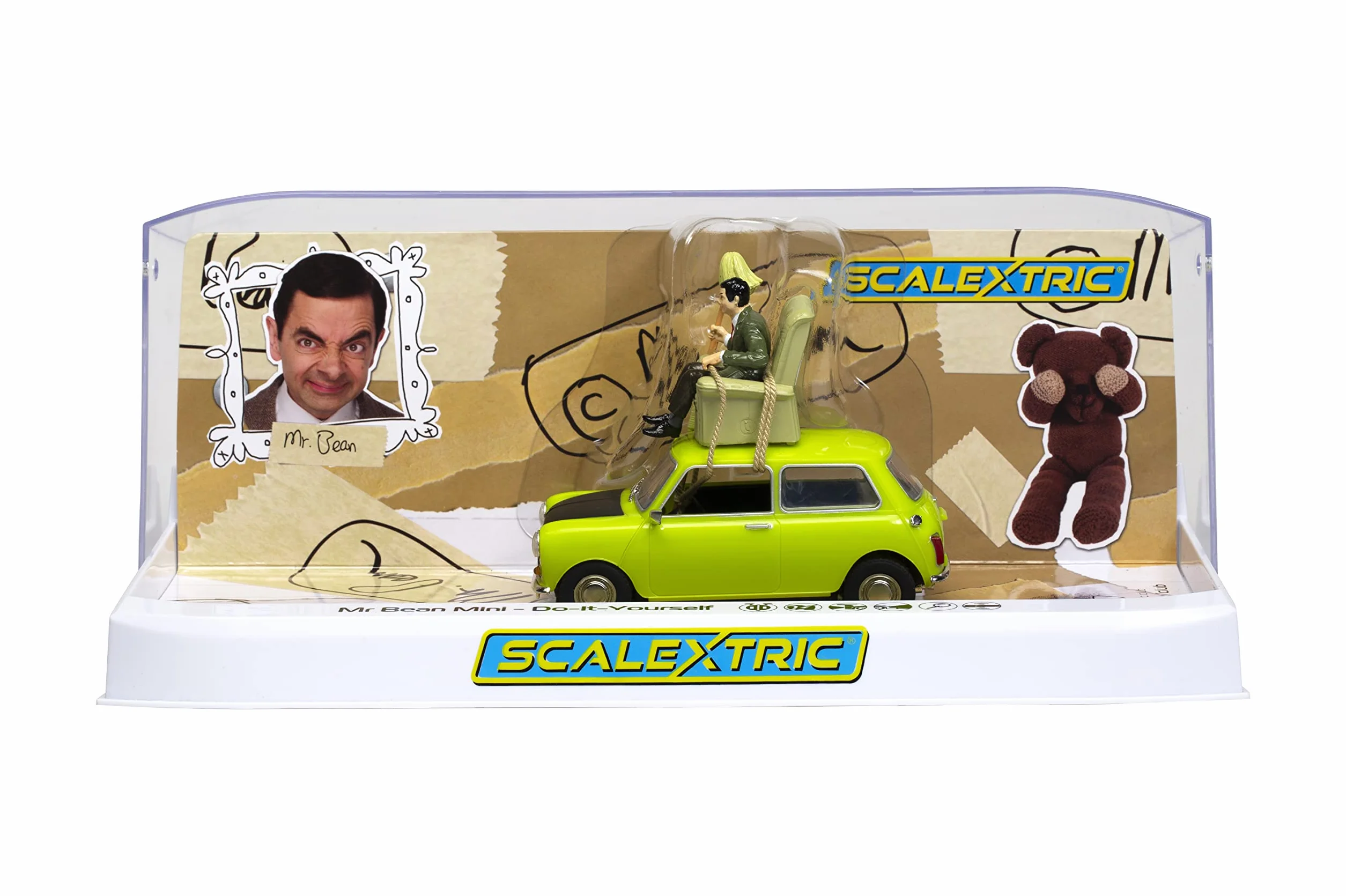 Scalextric C4334 Mr Bean Mini zielony zestaw do samodzielnego montażu