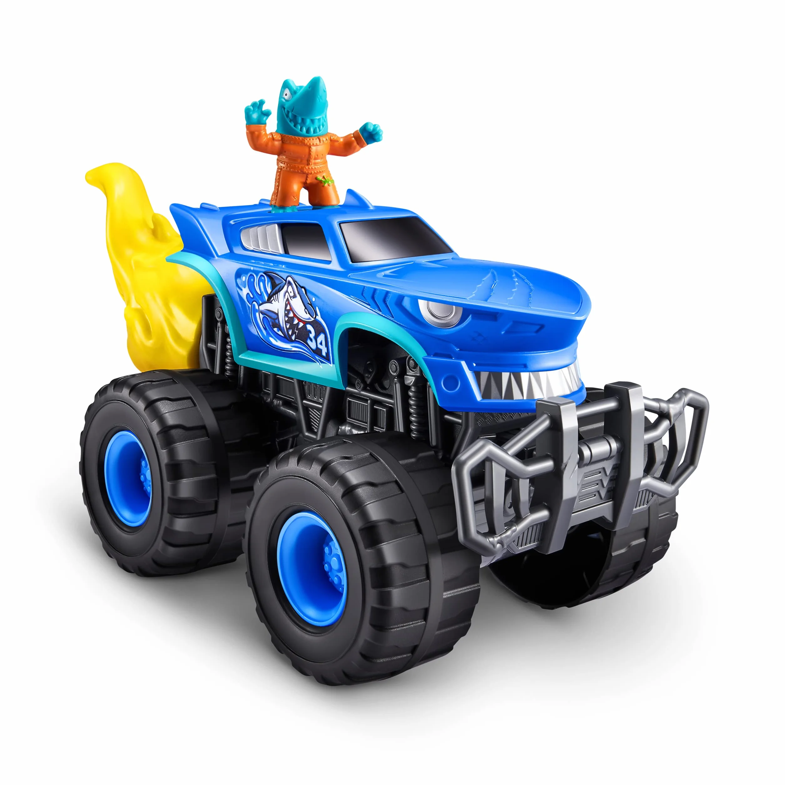 Smashers Monster Truck Surprise od ZURU, Shark Speedster, Boys, z 25 niespodziankami, kolekcjonerskie odkrycie niespodzianki Monster Truck (Shark Speedster)