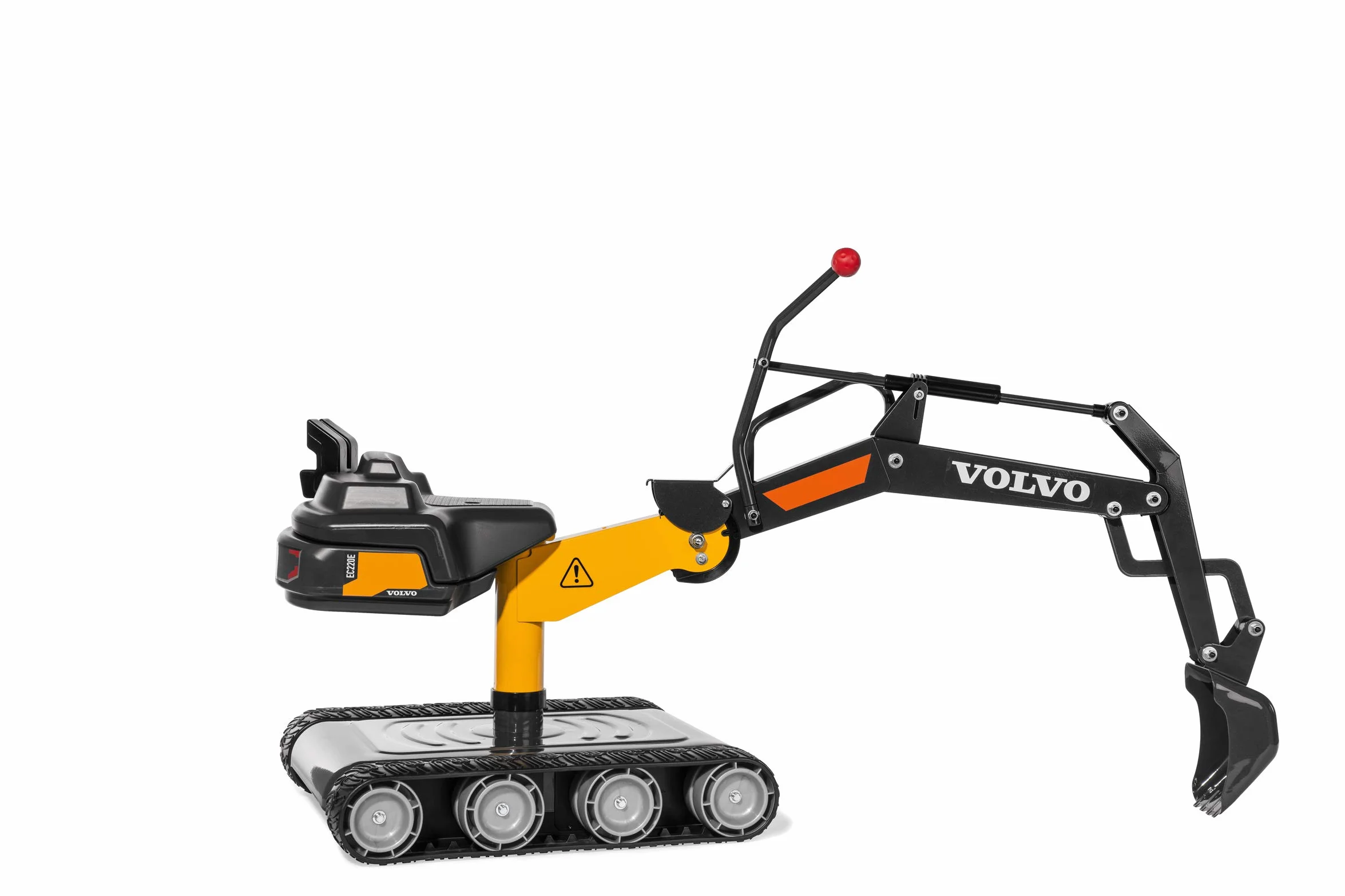 Rolly Toys RollyDigger XL Volvo koparka do siedzenia (zabawka do piasku, kolor czarny/żółty, dla dzieci w wieku 3-8 lat) 513222