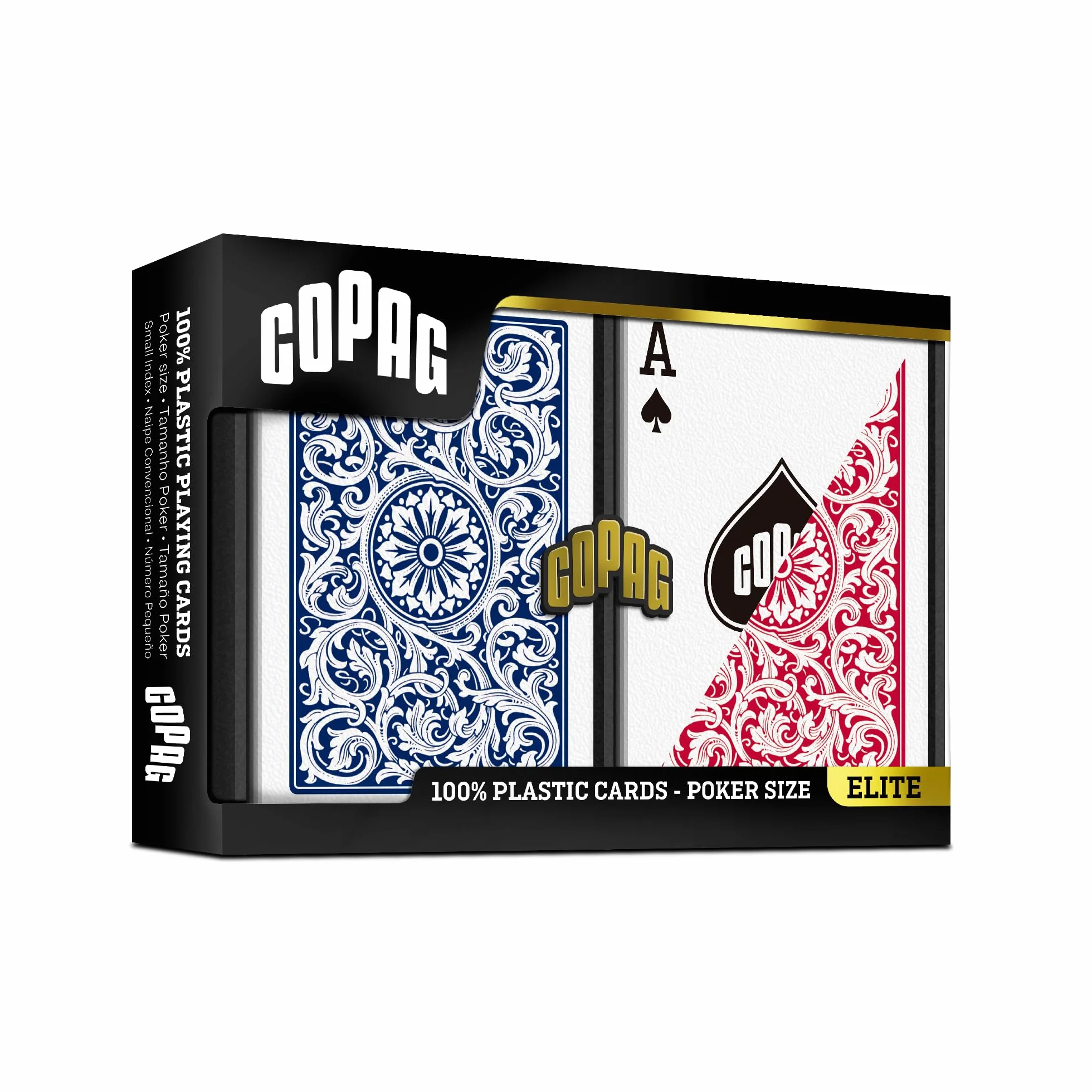 COPAG Elite - Jumbo Face - 2 index - Blue/Red Double-Deck