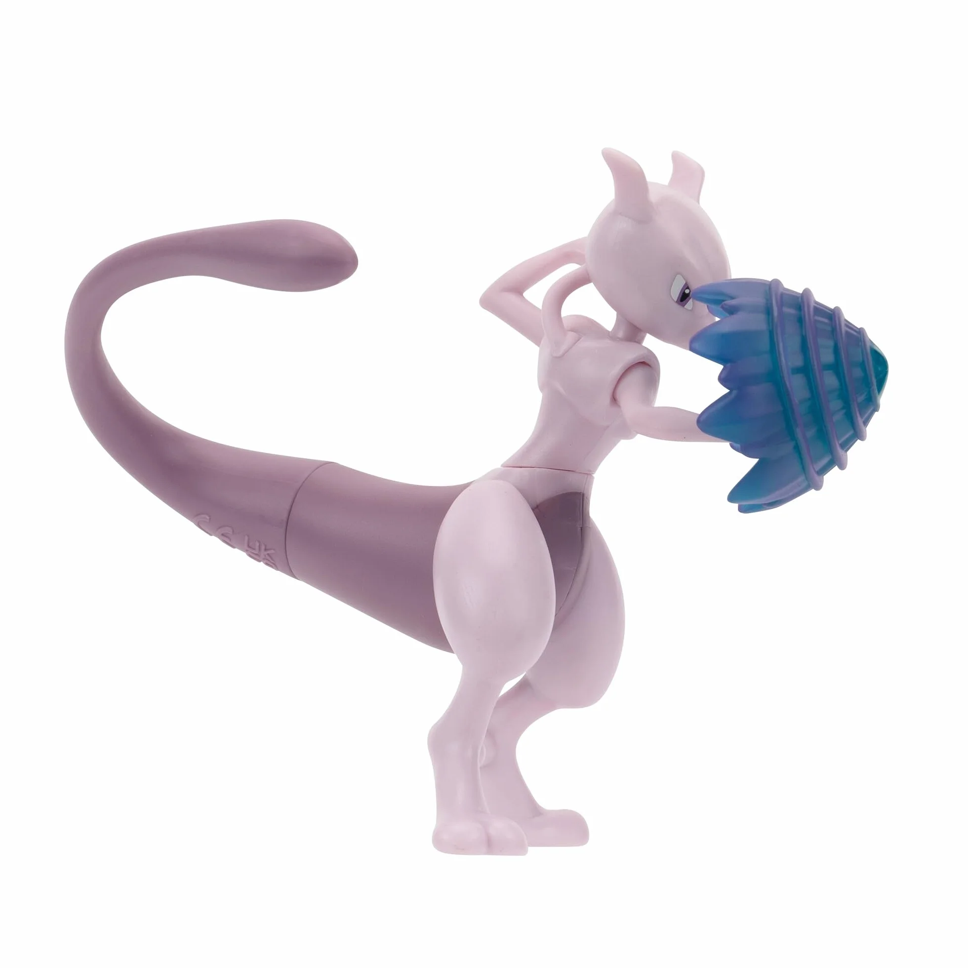 Pokémon PKW3370 - Battle Feature Figure - Mewtu, oficjalne ruchome figurki, 11,5 cm