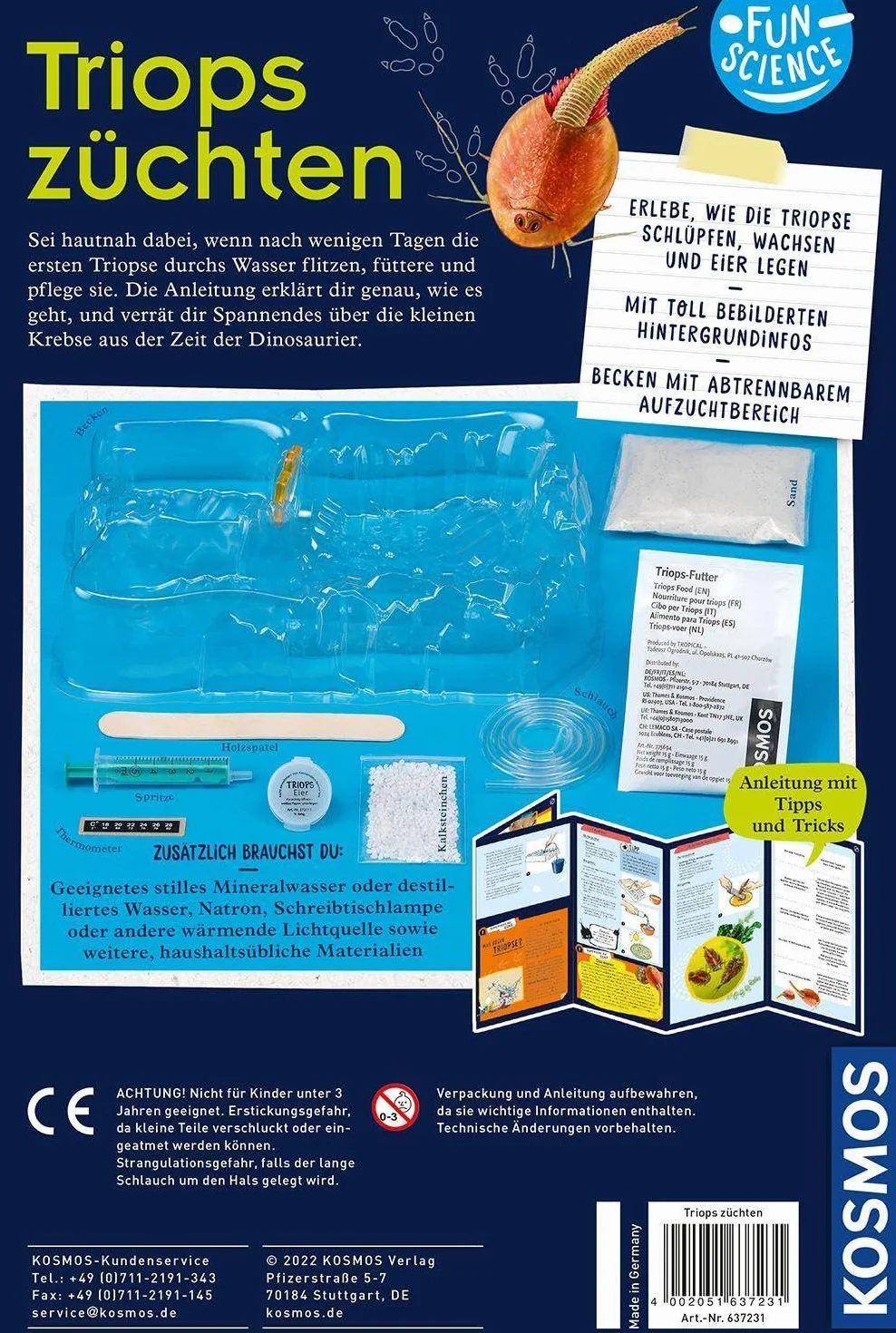 Fun Science Triops züchten Experimentierkasten