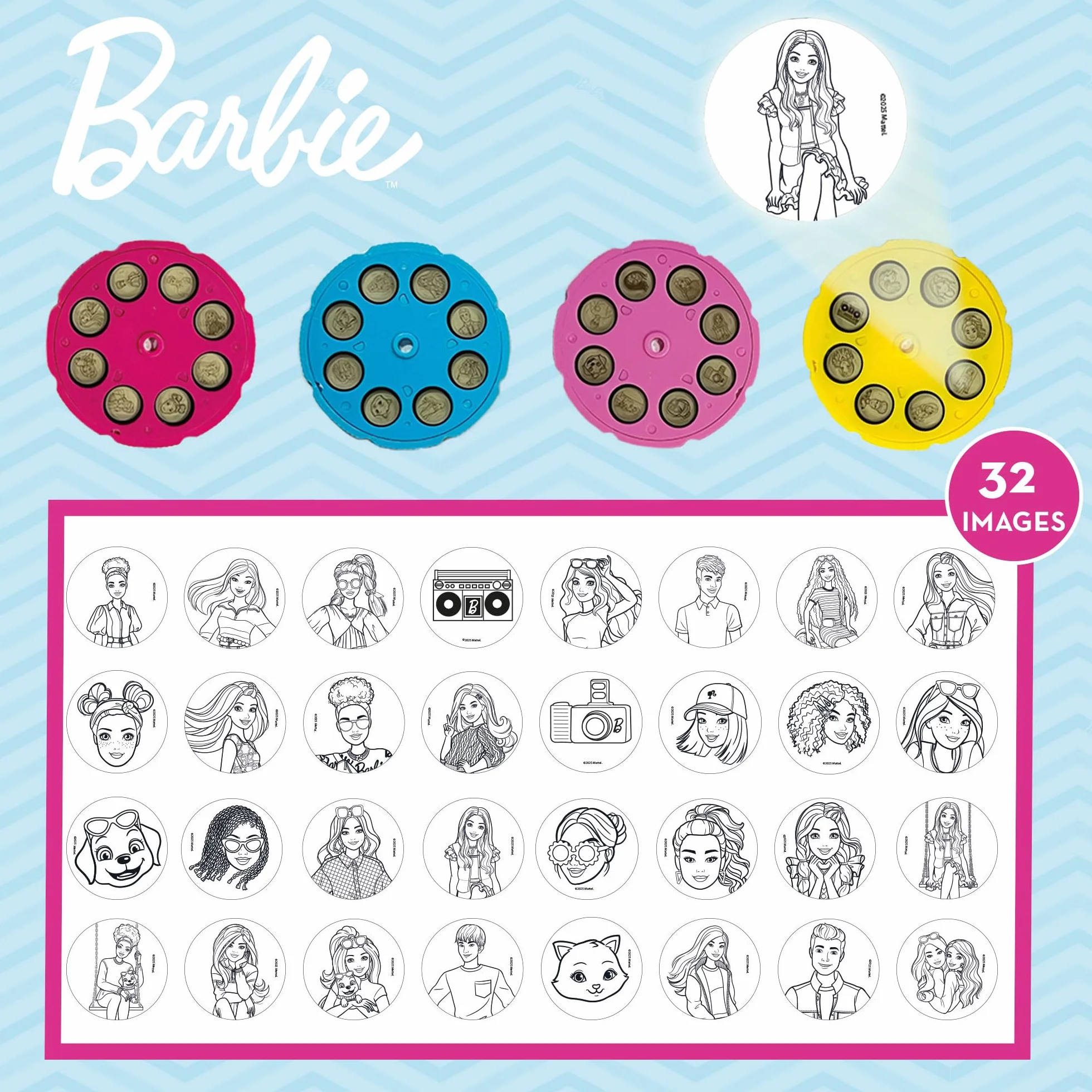 Lisciani - Barbie Projector Drawing School - Edukacyjna zabawka do rysowania i kolorowania dla dzieci od 4 lat - kreatywny zestaw do rysowania LED - Aktywność bez ekranu i tabletu - Dobra motoryka i