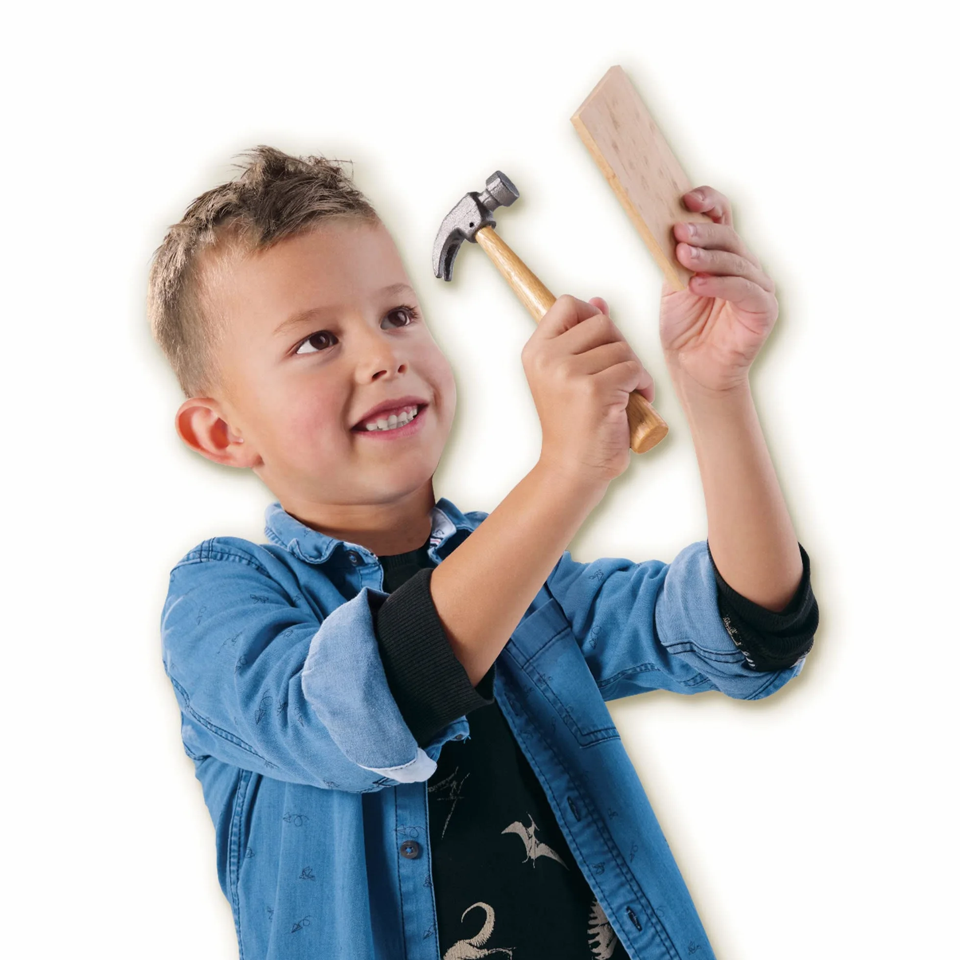SES Creative 00942 Zestaw stolarski dinozaura dla dzieci - zbuduj swój własny model dinozaura, od 6 lat