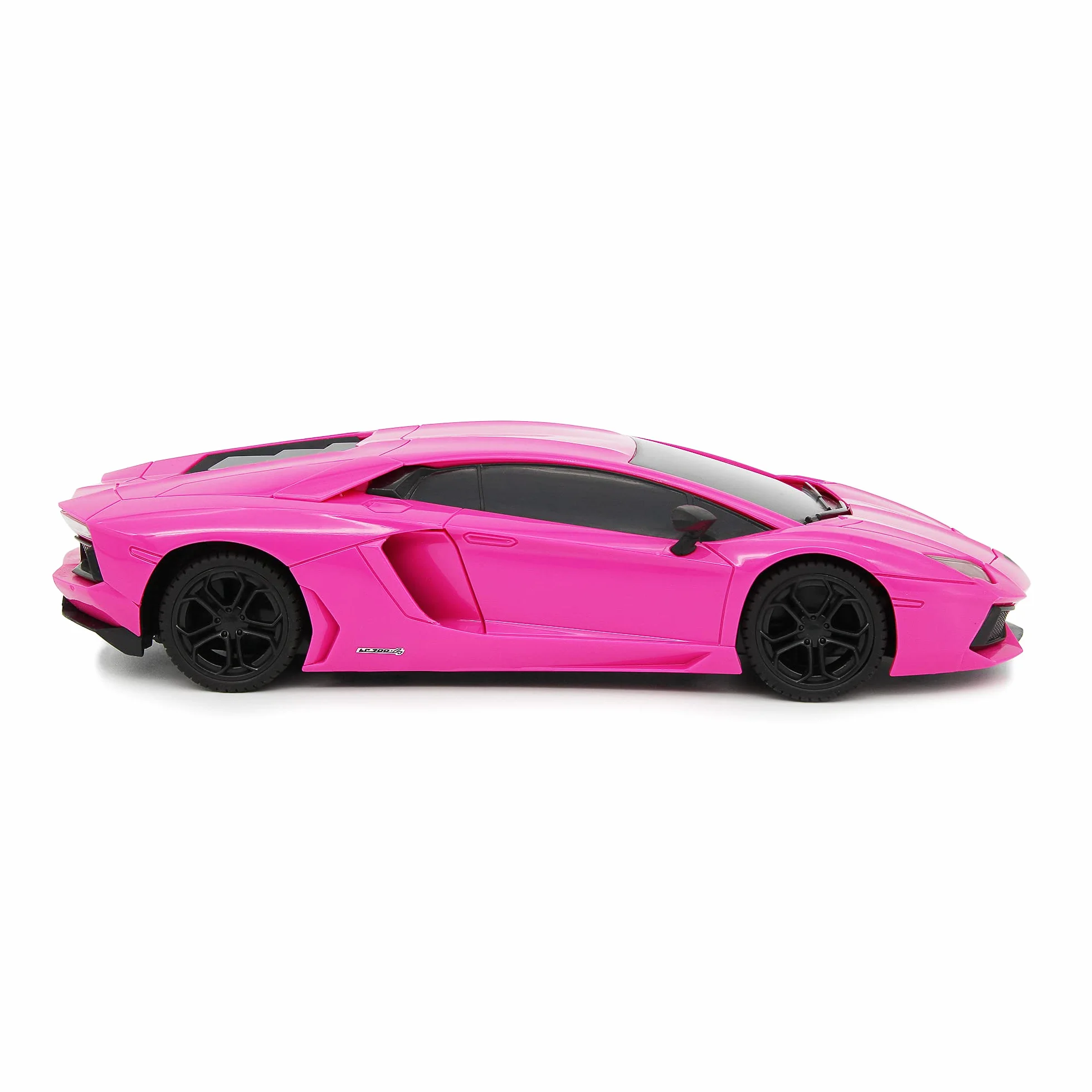 CMJ RC Cars Lamborghini różowy Aventador LP700-4 oficjalnie licencjonowany pilot do samochodu w skali 1:24 światła robocze 2,4 Ghz Girls RC