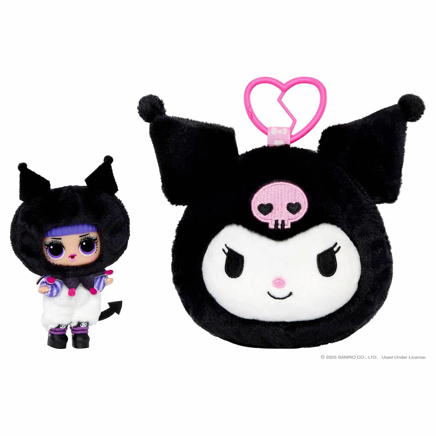 L.O.L. Surprise! Loves Hello Kitty Reversible Plush Surprise - Dwustronna Pluszowa Niespodzianka z Bohaterami Sanrio, Dopasowaną Laleczką L.O.L., 5 Niespodziankami, Dla Dzieci od 4 Lat