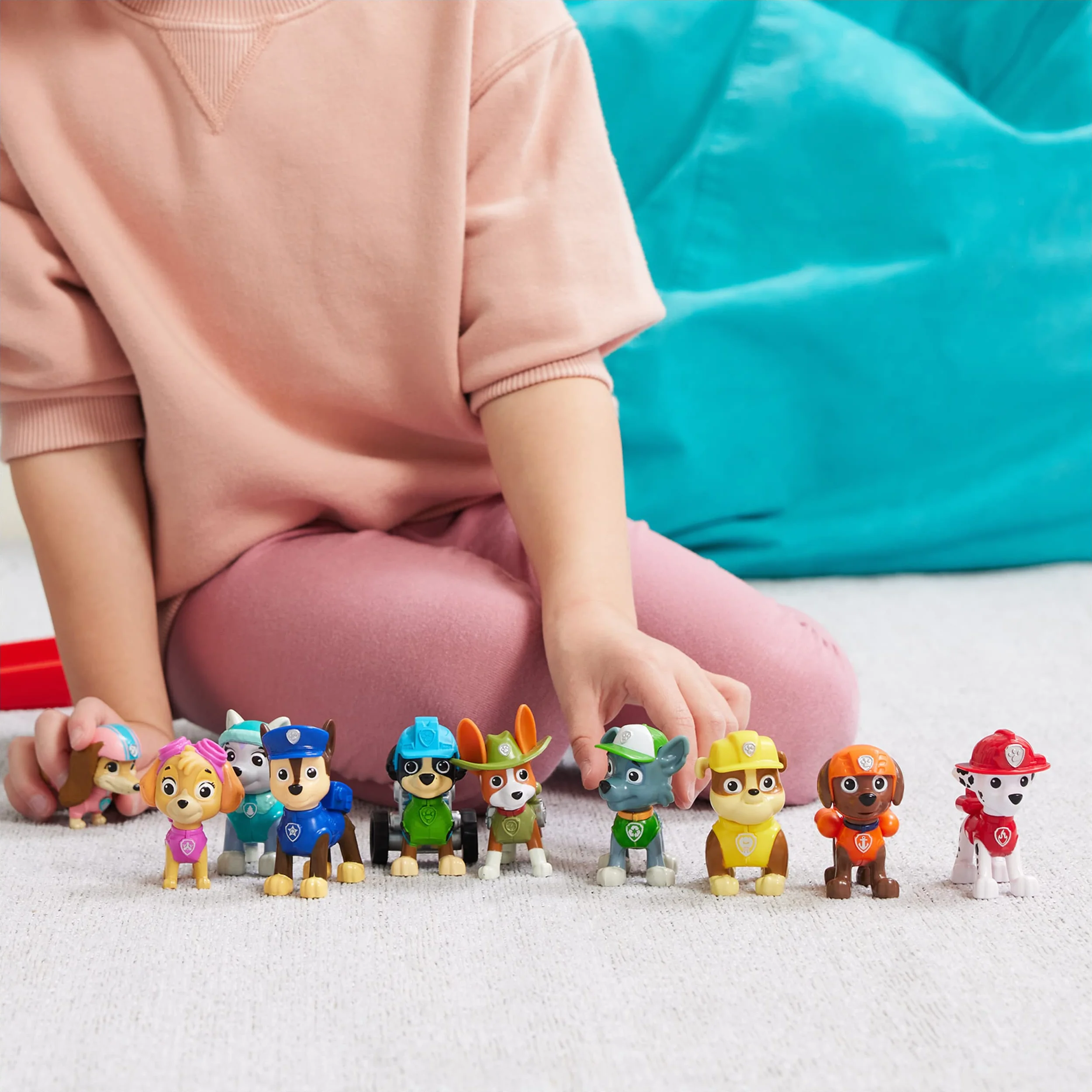 AW Patrol, 10th Anniversary, zestaw upominkowy z 10 figurkami kolekcjonerskimi, zabawki dla dzieci w wieku od 3 lat