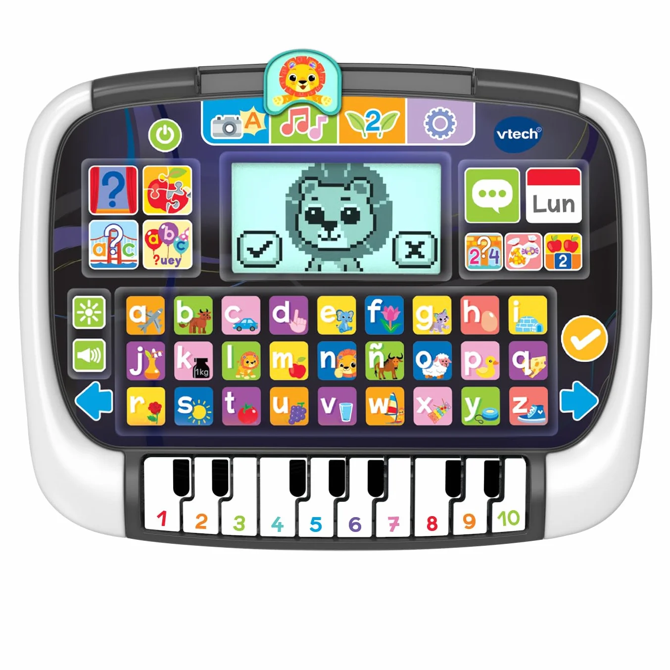 VTech Panel Edukacyjny z tabletem fortepianowym dla dzieci Multi-App, interaktywna zabawka +2 lata