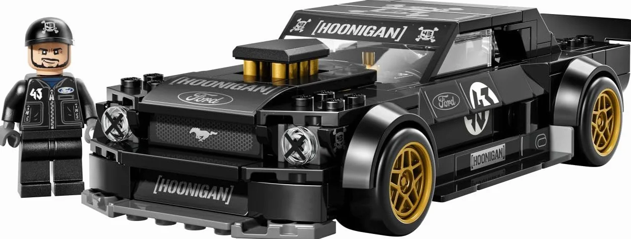 LEGO Speed Champions 65 Ford Mustang Hoonicorn V1 Kena Blocka, zabawka konstrukcyjna dla chłopca lub dziewczynki, zestaw z samochodem wyścigowym dla dzieci, pomysł na prezent dla 9-latka 77262