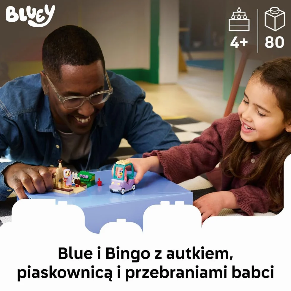LEGO Blue Babunie z Bingo i Blue, zabawka konstrukcyjna dla dzieci, zestaw z samochodem, ogrodem i postaciami z serialu, pomysł na prezent dla chłopca i dziewczynki od 4 lat 11216