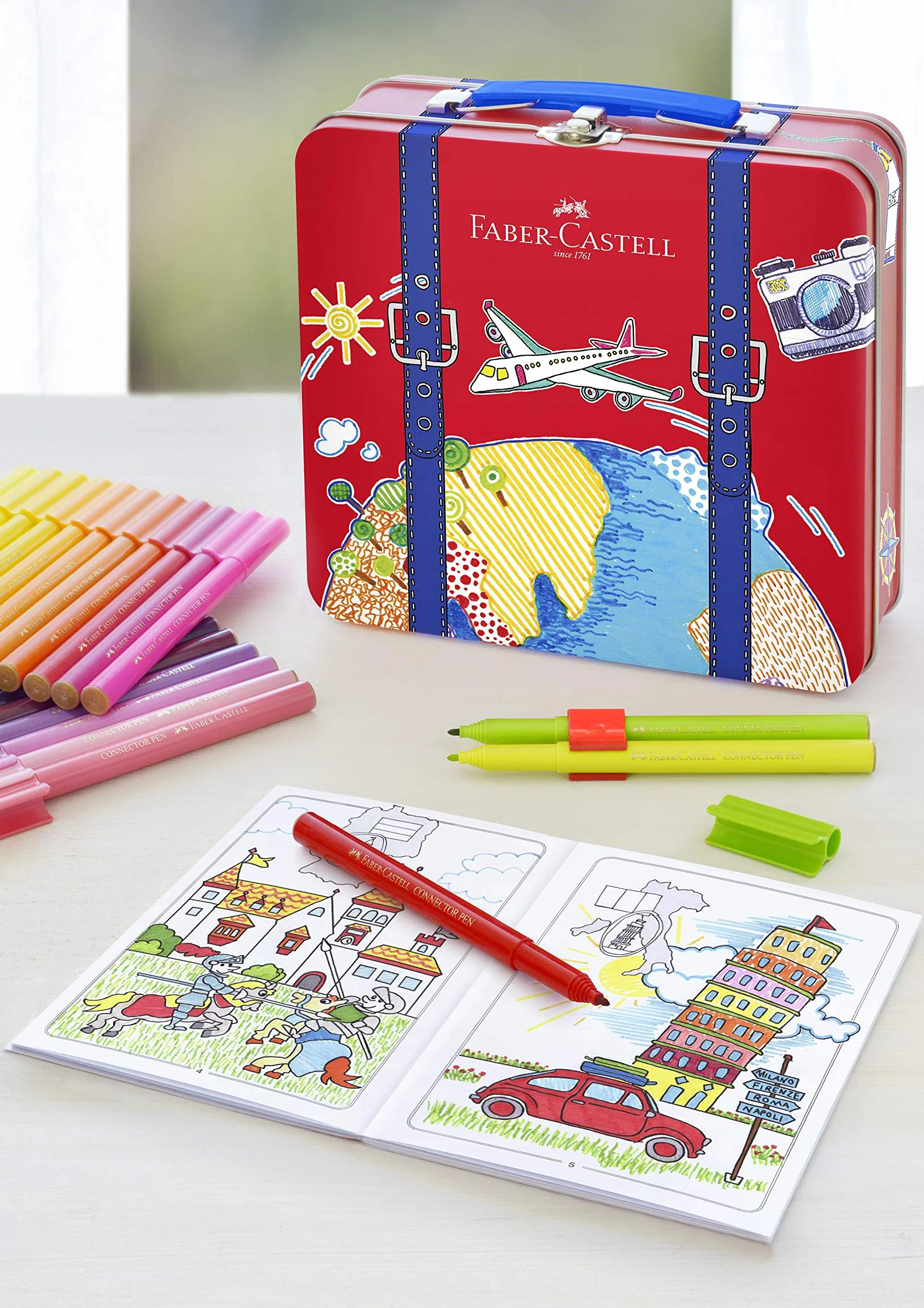 Faber-Castell Zestaw do Kolorowania, Wielokolorowy, 19.3 x 19 x 6.7 cm