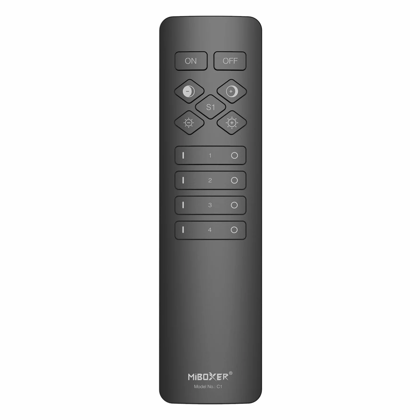 LIGHTEU®, MiBoxer 2,4 GHz RF 4-strefowy kolor z temperaturą Dim Remote do kontrolera CCT LED Miboxer i lamp, C1