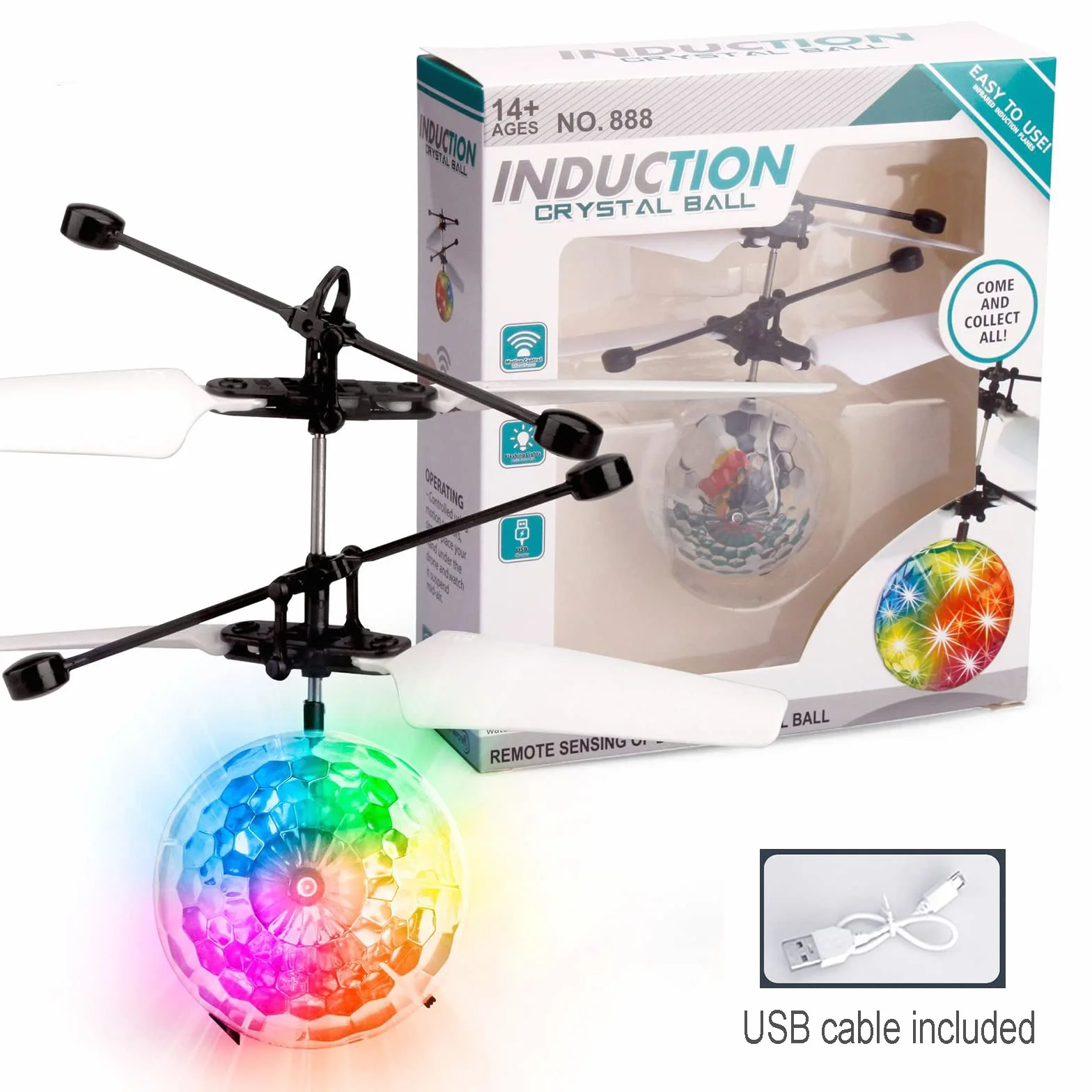 2 szt latające piłki, RC helikoptery z jasnymi diodami LED, latająca zabawka mini Dron zabawka dla dzieci 3 4 5 6 7 8 9 10 11 12 lat Boże Narodzenie prezenty na urodziny