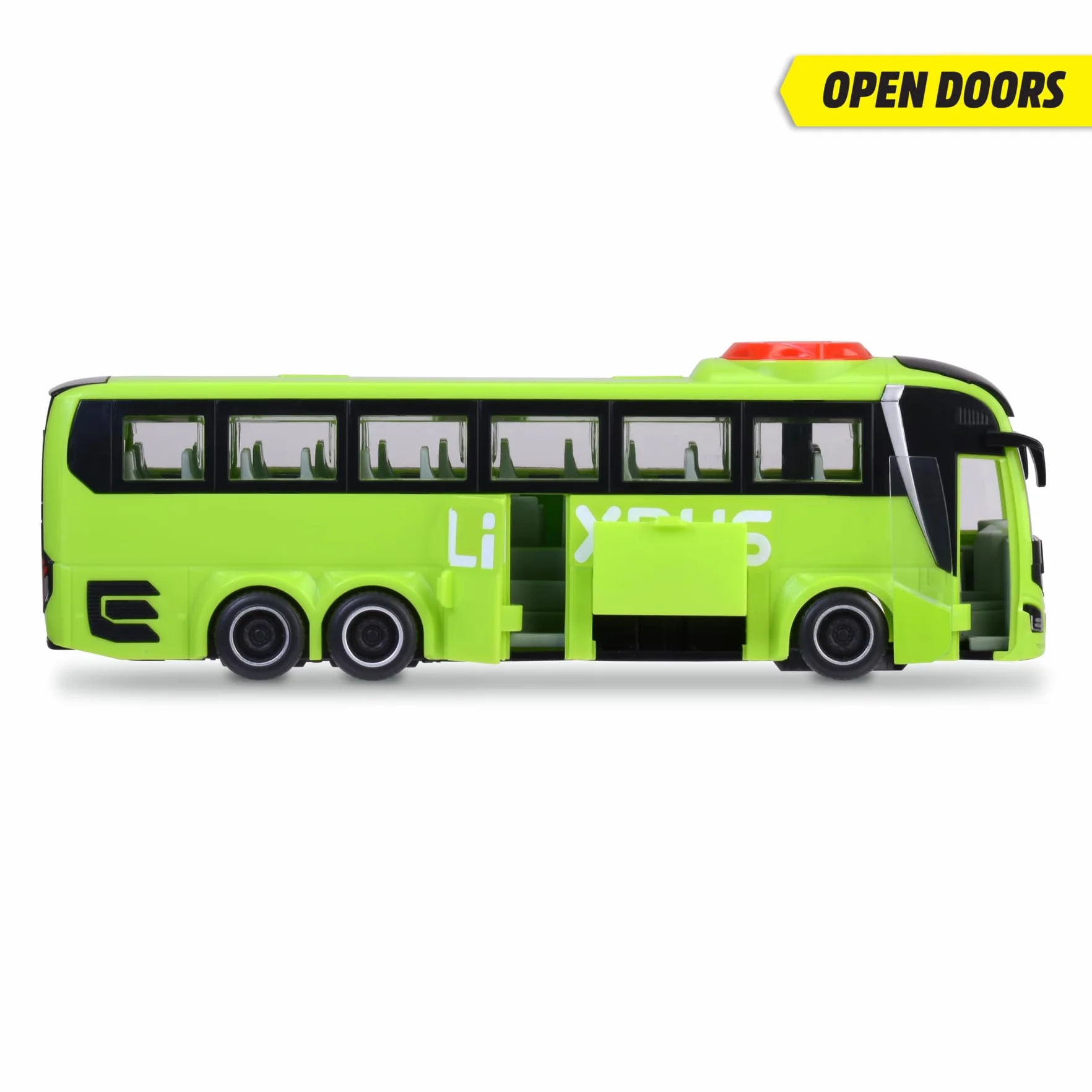 Dickie CITY MAN Flixbus autobus z otwieranymi elementami 26,5 cm