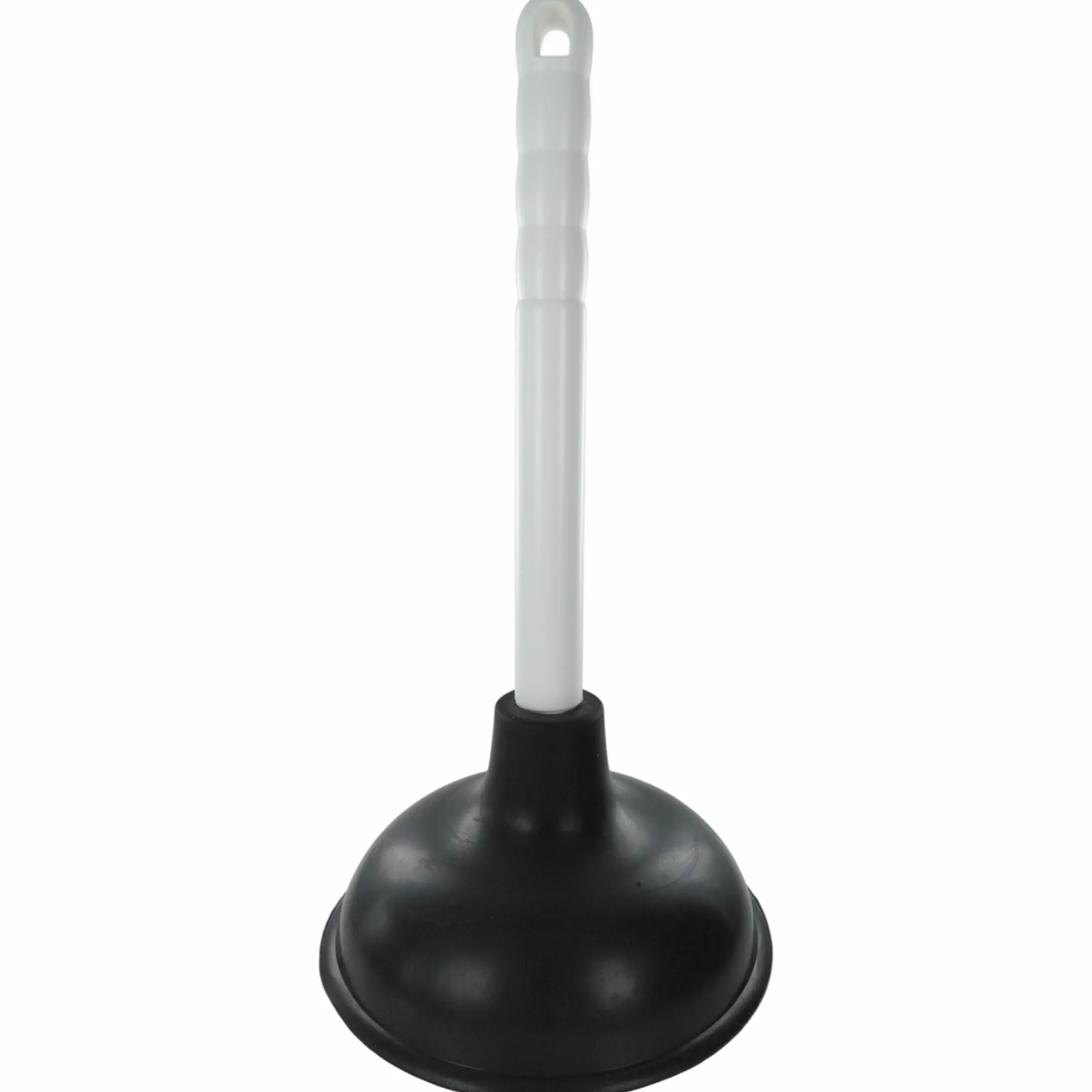 Merriway BH03116 Tłok do zlewu o średnicy 150 mm (6 cali) z plastikowym uchwytem 225 mm, biały/czarny