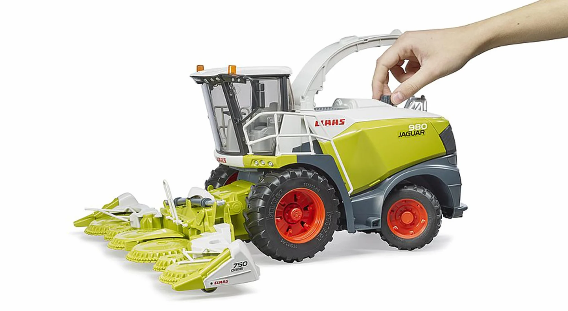 bruder 02134 - Kombajn zbożowy Claas Jaguar 980 - 1:16 Pojazd, Farma, Rolnictwo, Ciągnik, Bulldog, Kombajn, Kukurydza, Praca w polu, Zabawka