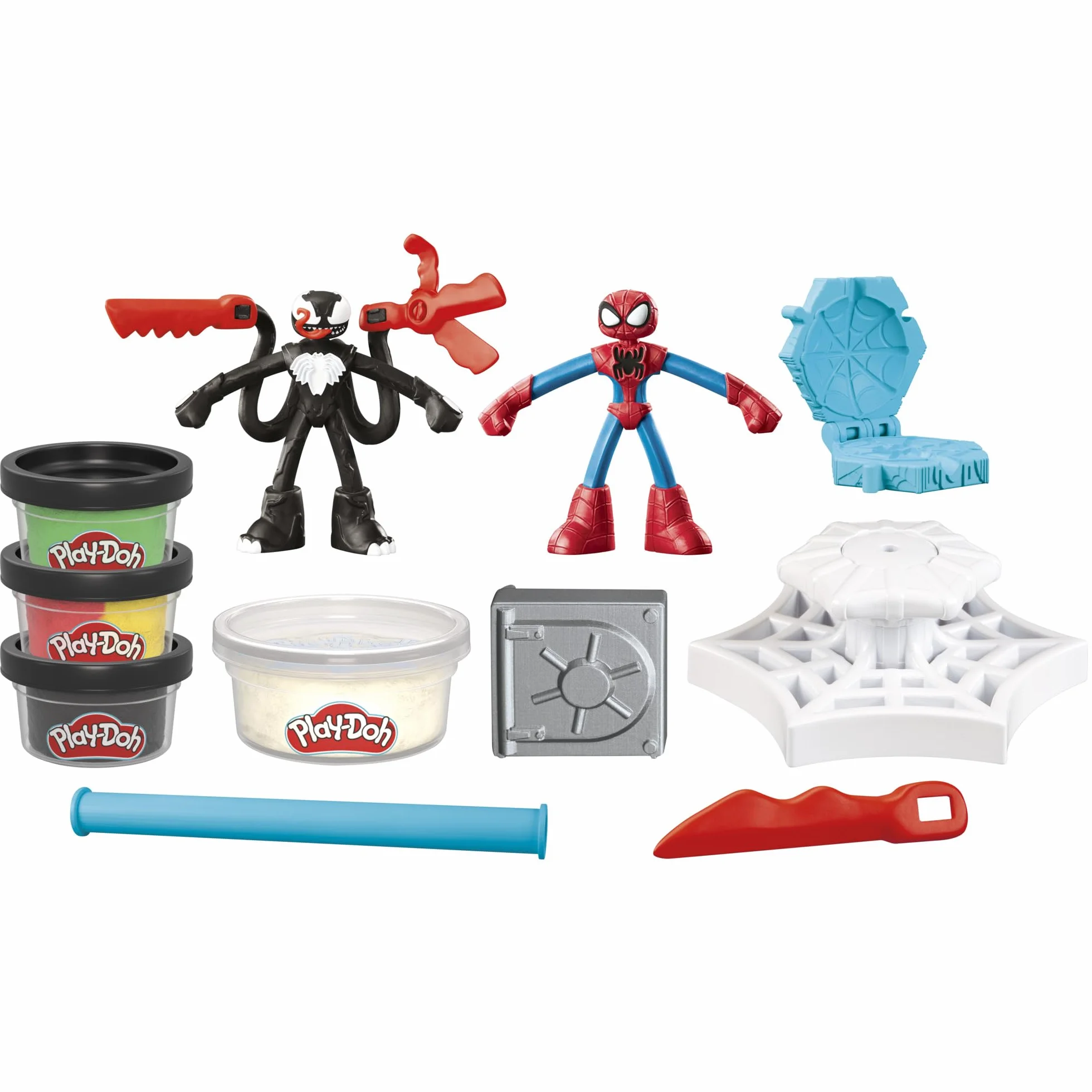 Zestaw do zabawy Play-Doh Marvel Spider-Man Walcz, strzelaj i przecinaj