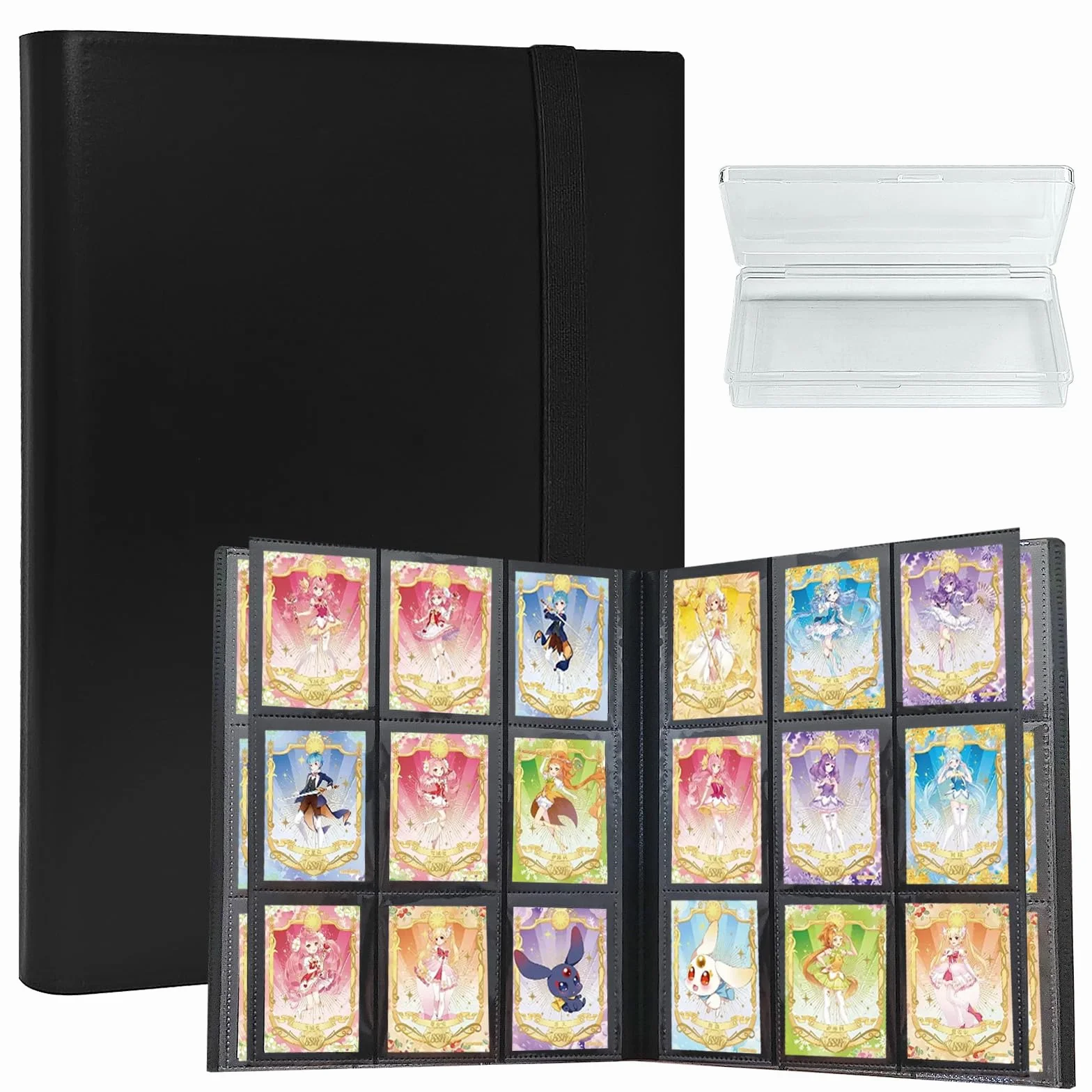 9-trading Card Album Pokemon, 360 kieszeni na karty kolekcjonerskie, album na karty kolekcjonerskie, segregator na karty kolekcjonerskie, 9 przegródek, duży album na karty, pasuje na karty, dla
