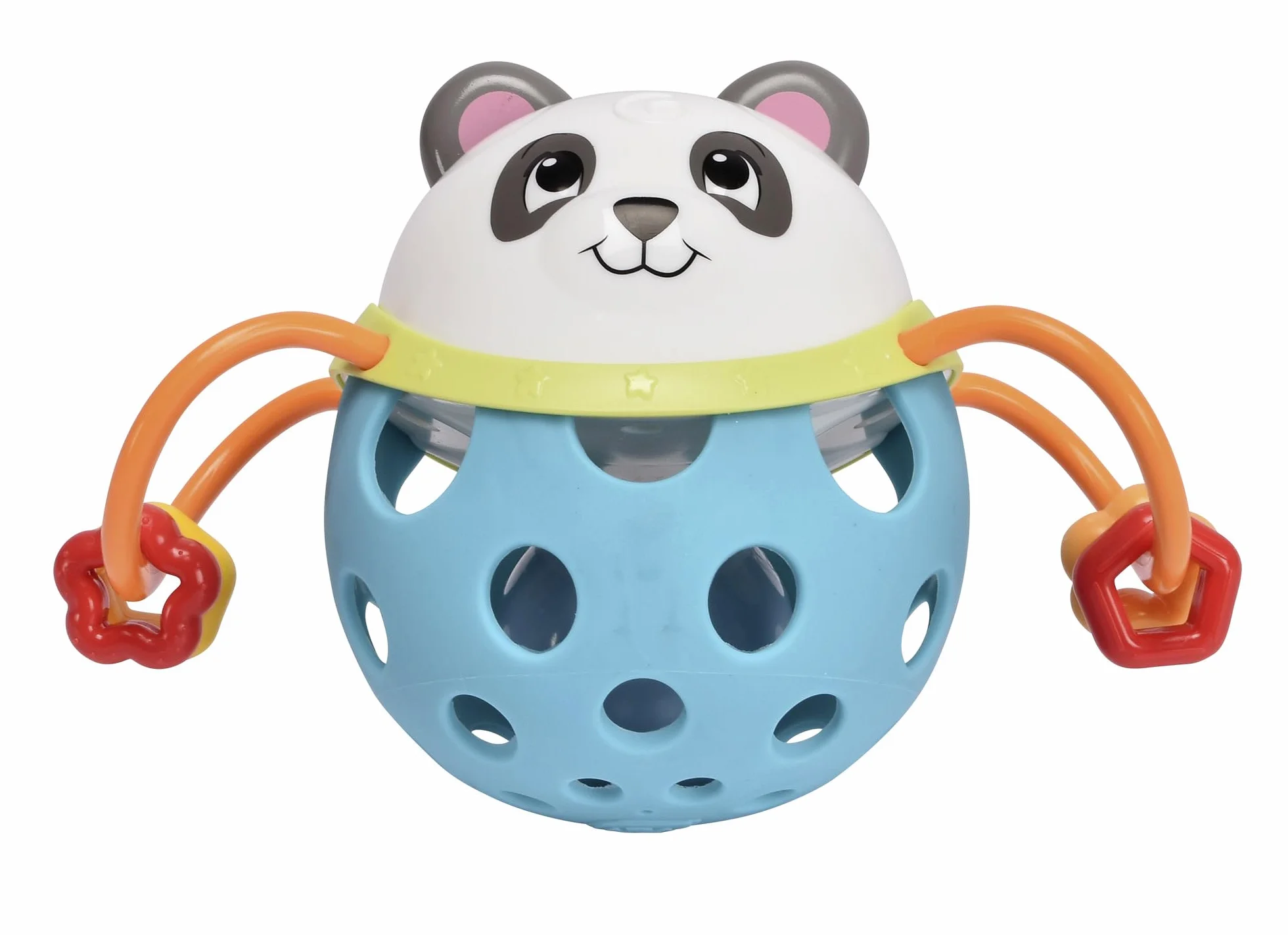 Simba 104010143 ABC niedźwiedzie z grzechotką, 2-krotnie sortowane, dostawa obejmuje tylko jeden artykuł, miś i panda jako kolorowa piłka z grzechotką, 10 cm, od 3 miesięcy