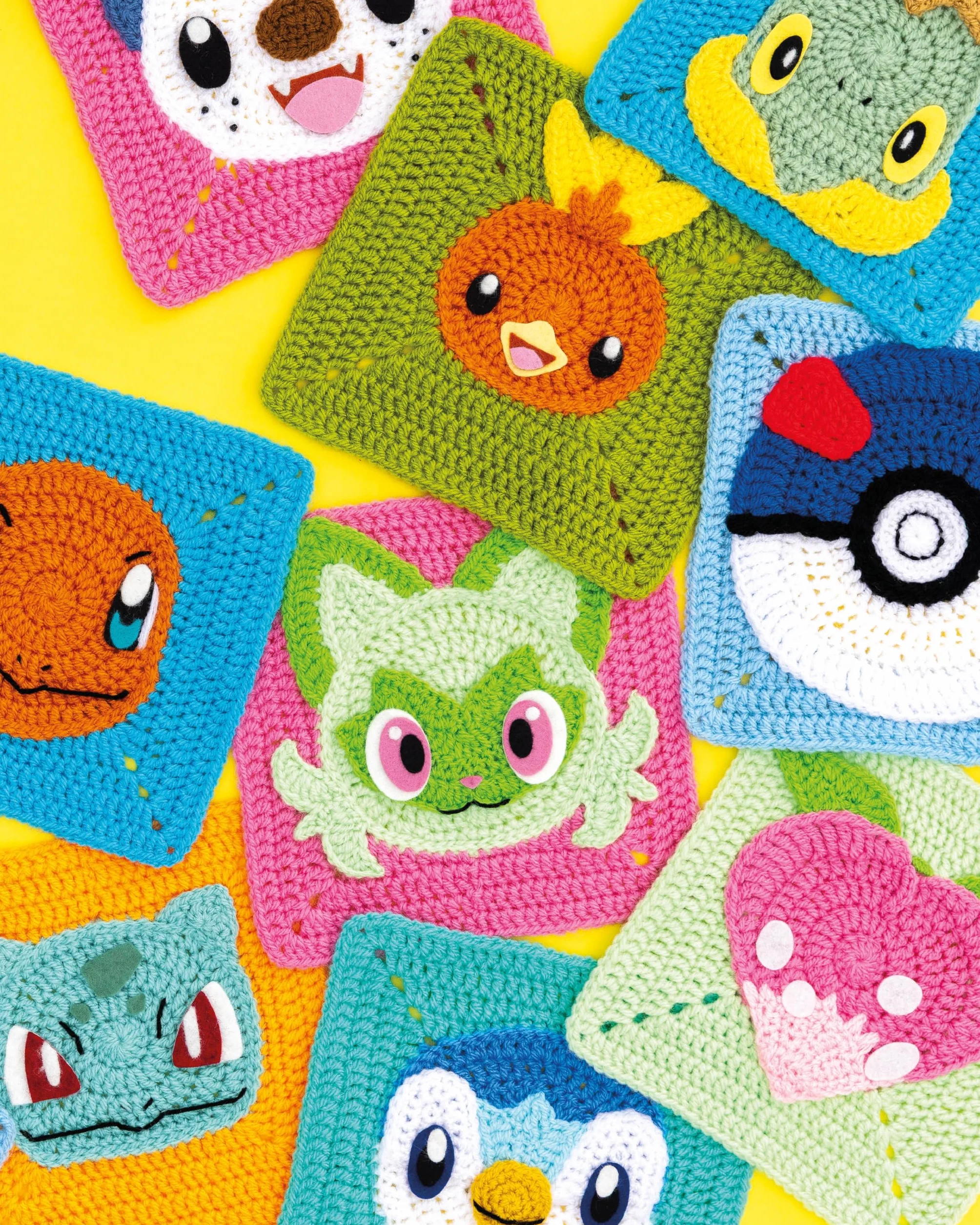 Pokémon Crochet Squares: Bring Pikachu and Friends to Life with Over 30 Cute Pokémon Granny Squares