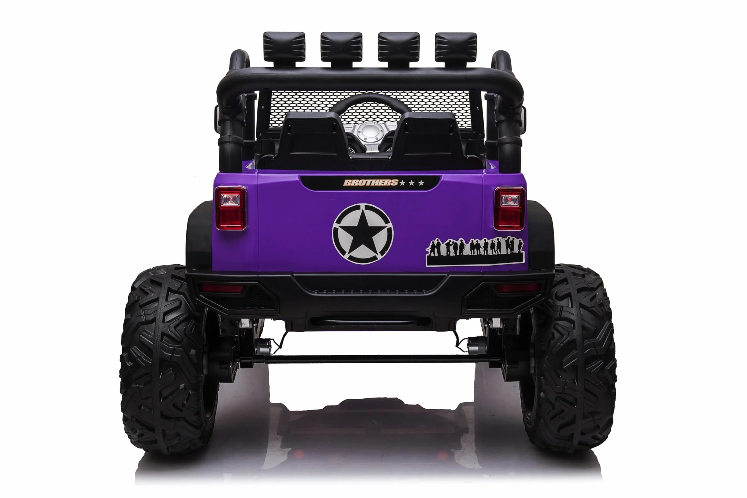 Elektryczny samochód dla dzieci 2-osobowy 24 V Offroad Big Adventure elektryczny samochód dla dzieci pilot zdalnego sterowania skórzanym siedzeniem otwierane drzwi podwójny silnik elektryczny