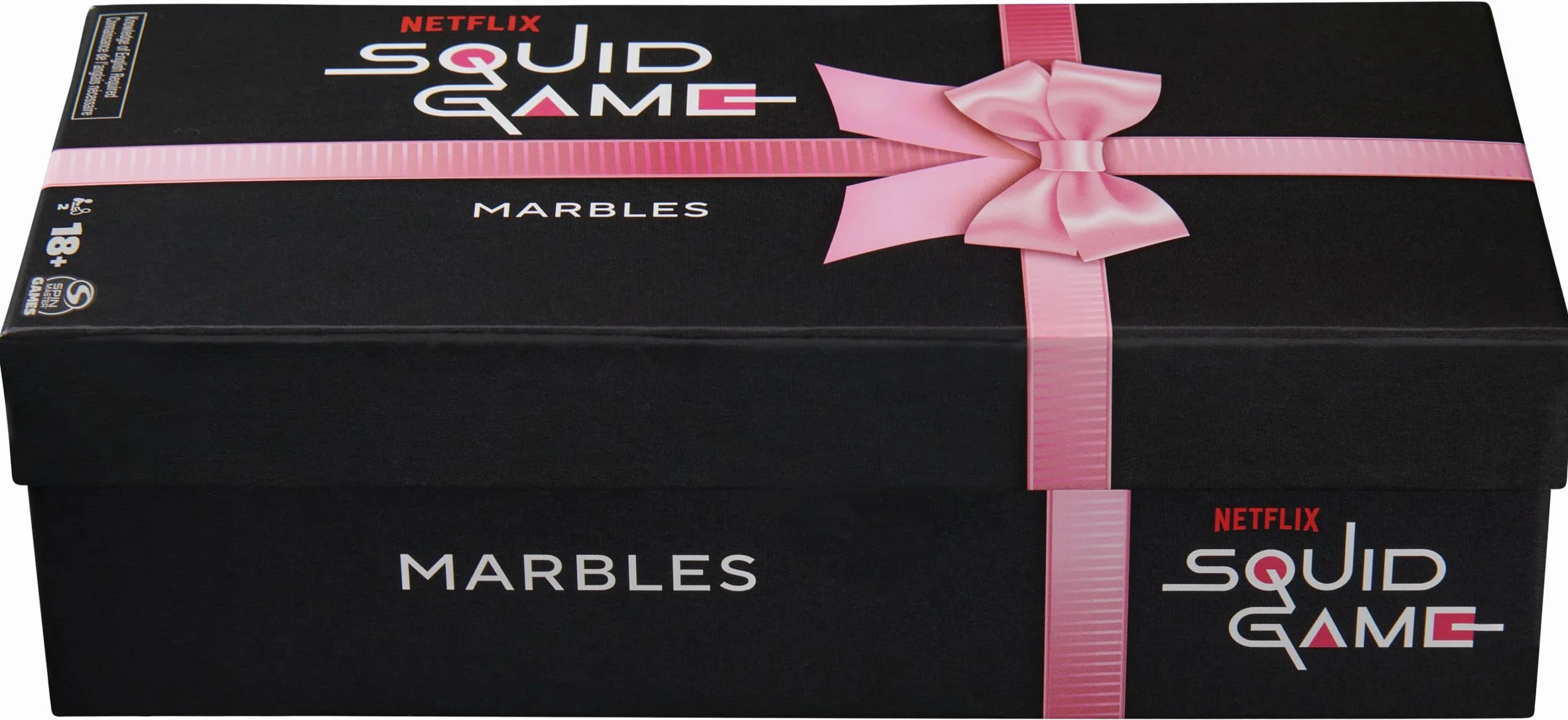 Spin Master Games Netflix Squid Game Marbles gra dla 2 graczy inspirowana serialem | dla dorosłych | zabawa | rodzina | impreza | dla dorosłych i nastolatków od 18+