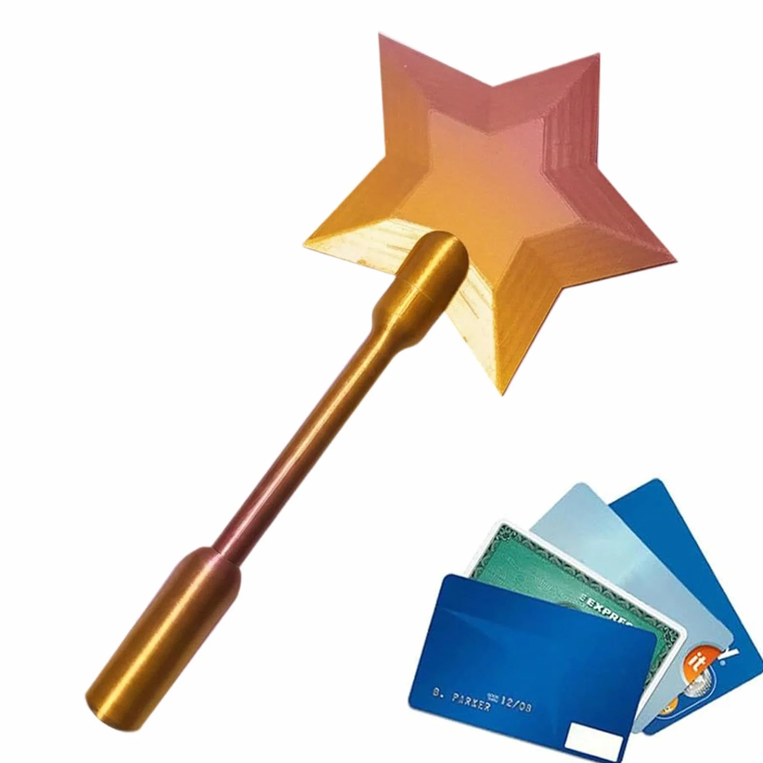Credit Card Wand - 3D Printed Payment Stick | Contactless Payment Card Holder for Kids, Teens, Adults, Tech Lovers, Cosplay, Magicians, Performers, Themed Events, Parties, and Shopping Fun