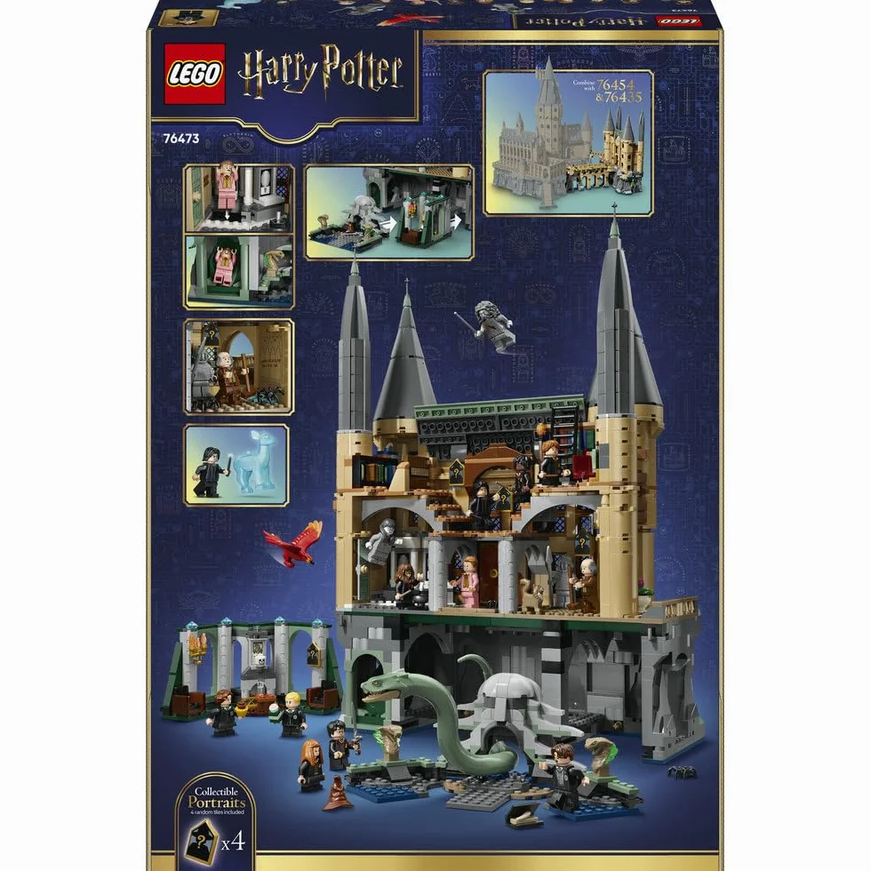 LEGO Harry Potter Zamek Hogwart: Wschodnie skrzydło, zabawka z filmu, zestaw konstrukcyjny dla dziecka, dekoracja do pokoju, pomysł na prezent dla chłopca lub dziewczynki od 10 lat 76473