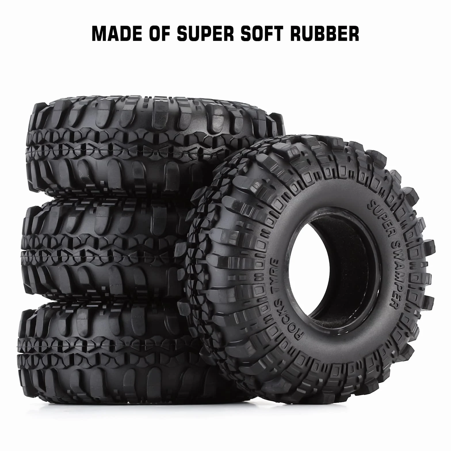 INJORA RC opony 1,9 cala Crawler do 1:10 Rock Crawler Axial SCX10 90046 SCX10 III AXI03007 Tamiya CC01 D90 D110