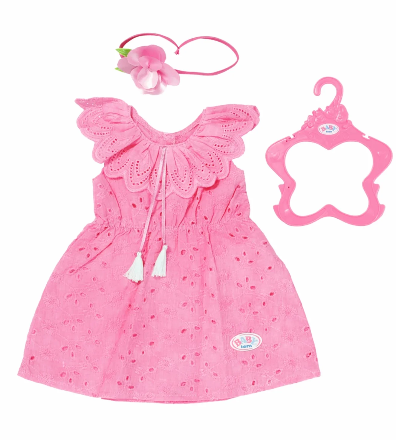 BABY born Trendy Flowerdress - Fits BABY born Dolls up to 43cm - Set Includes Dress, Headband and Hanger - Suitable for Children Aged 3+ Years - 832684 Multicolor